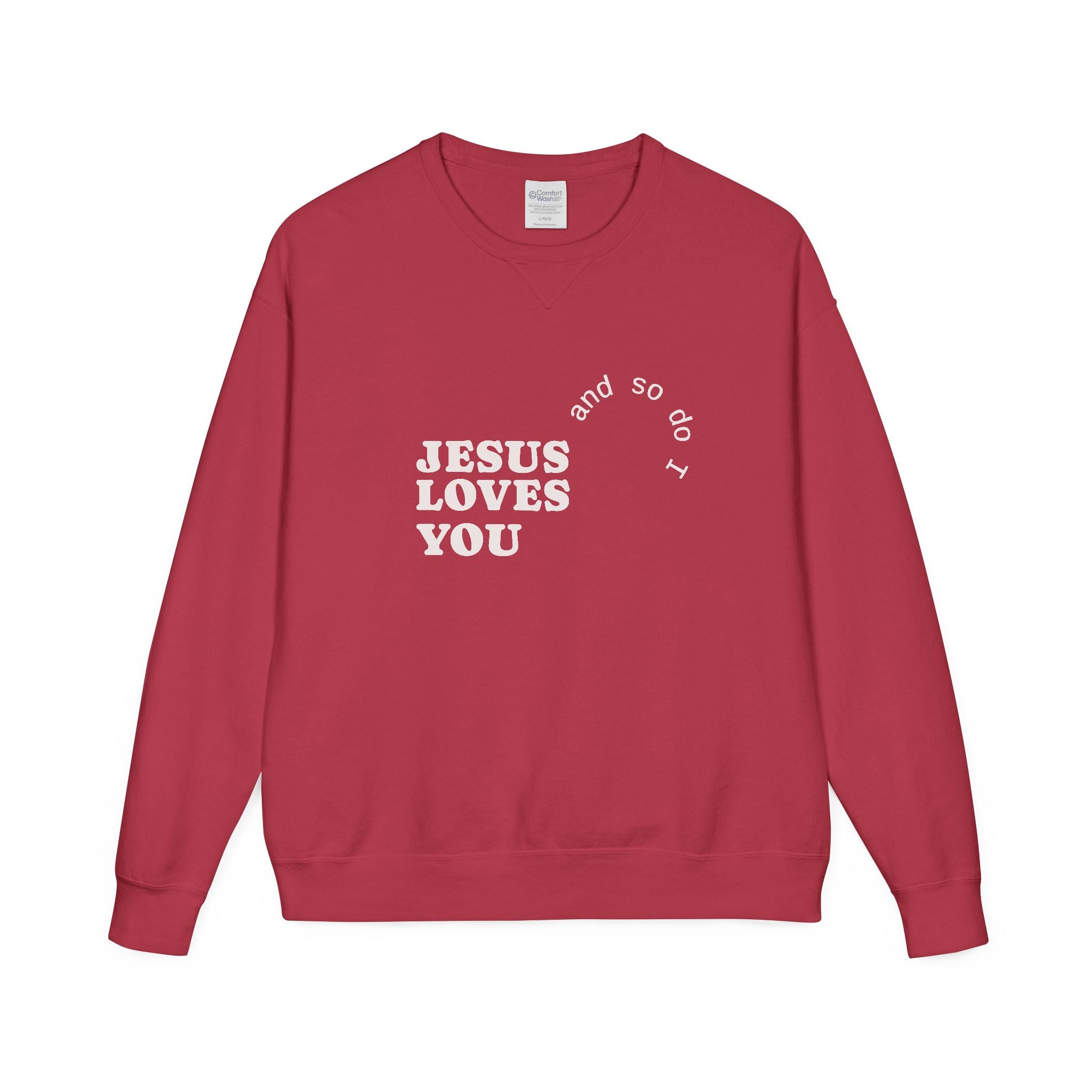 Jesus Loves You Crewneck — Warm, Meaningful Comfort