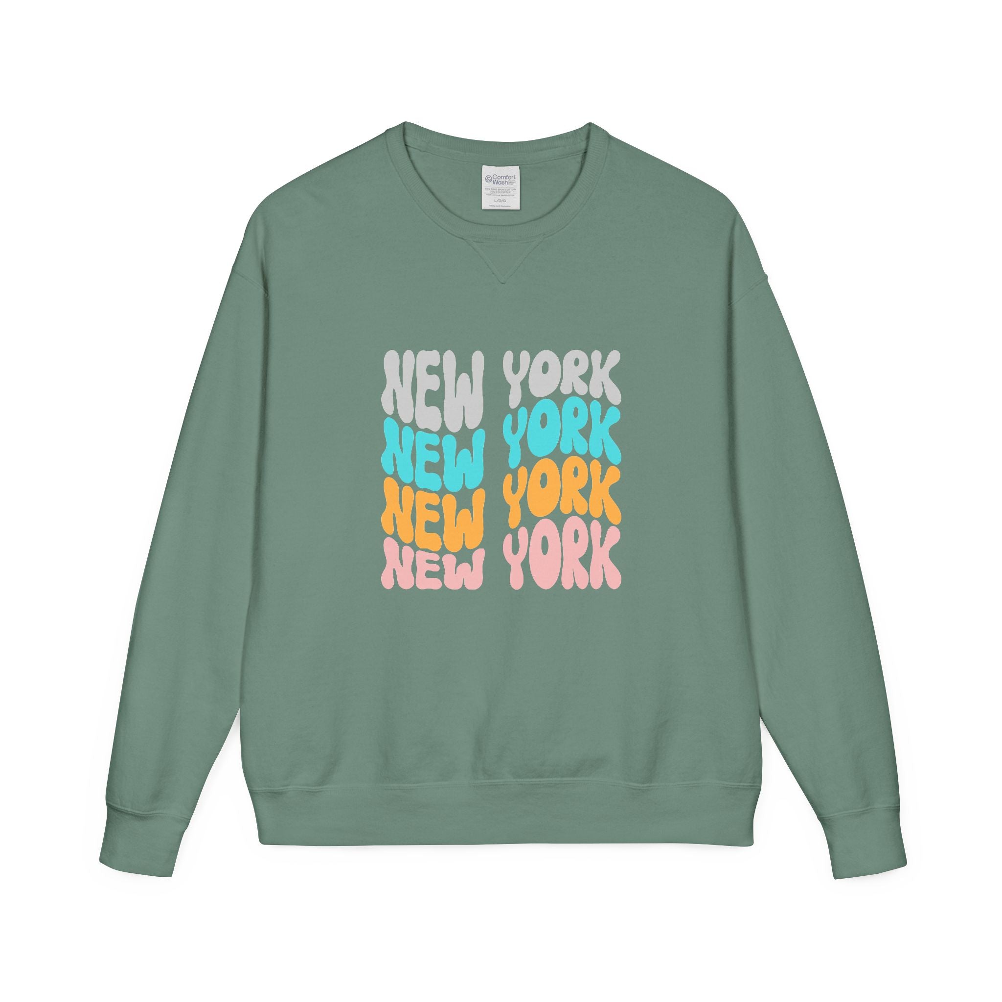 New York Retro Bubble Crewneck Sweatshirt