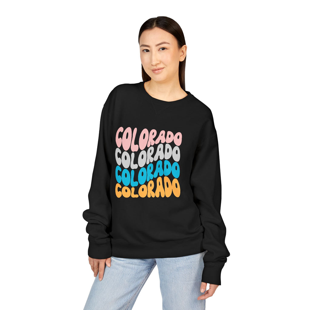 Colorado Retro Stack Crewneck Sweatshirt