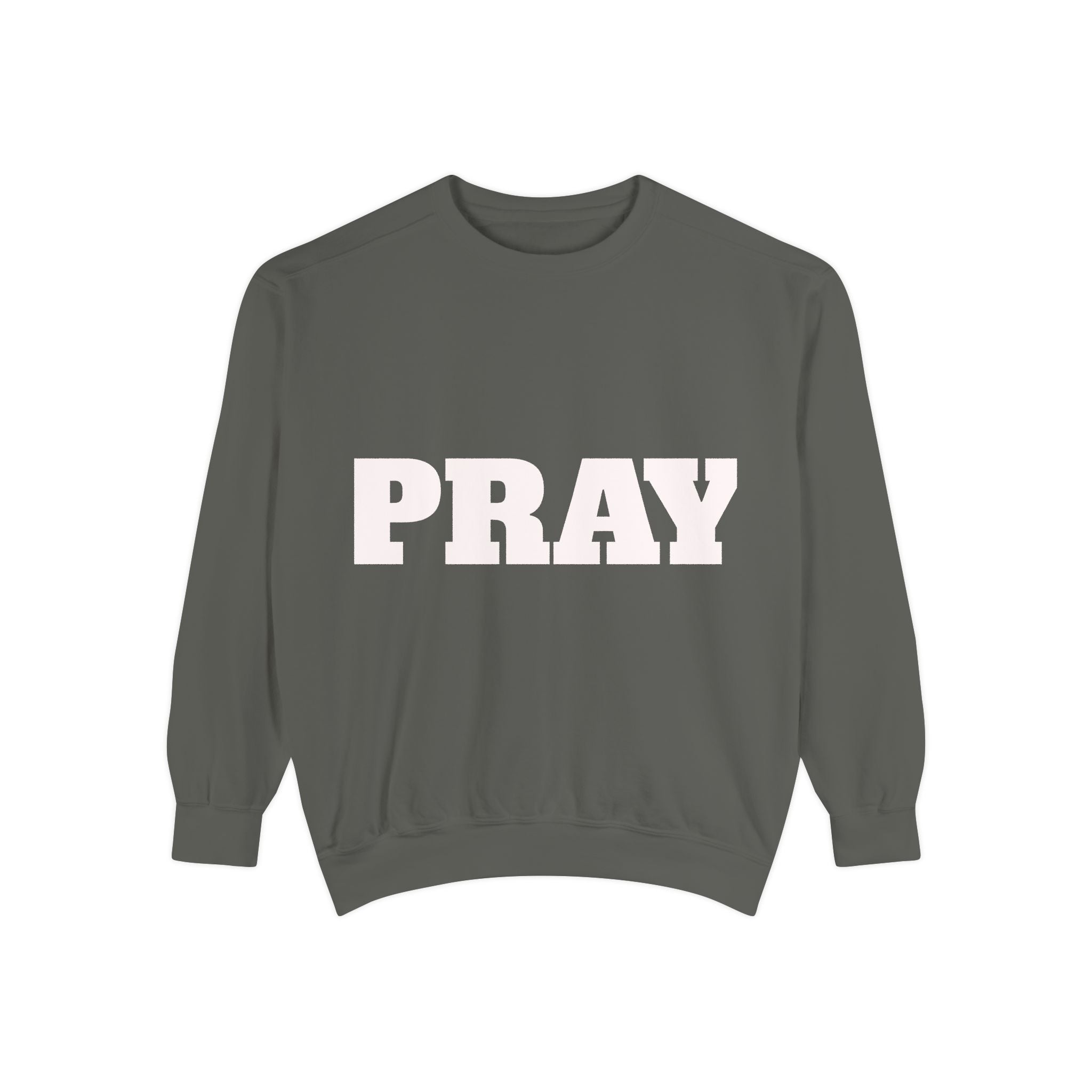 Pray Script Sweatshirt Inspirational Faith Prayer Pullover