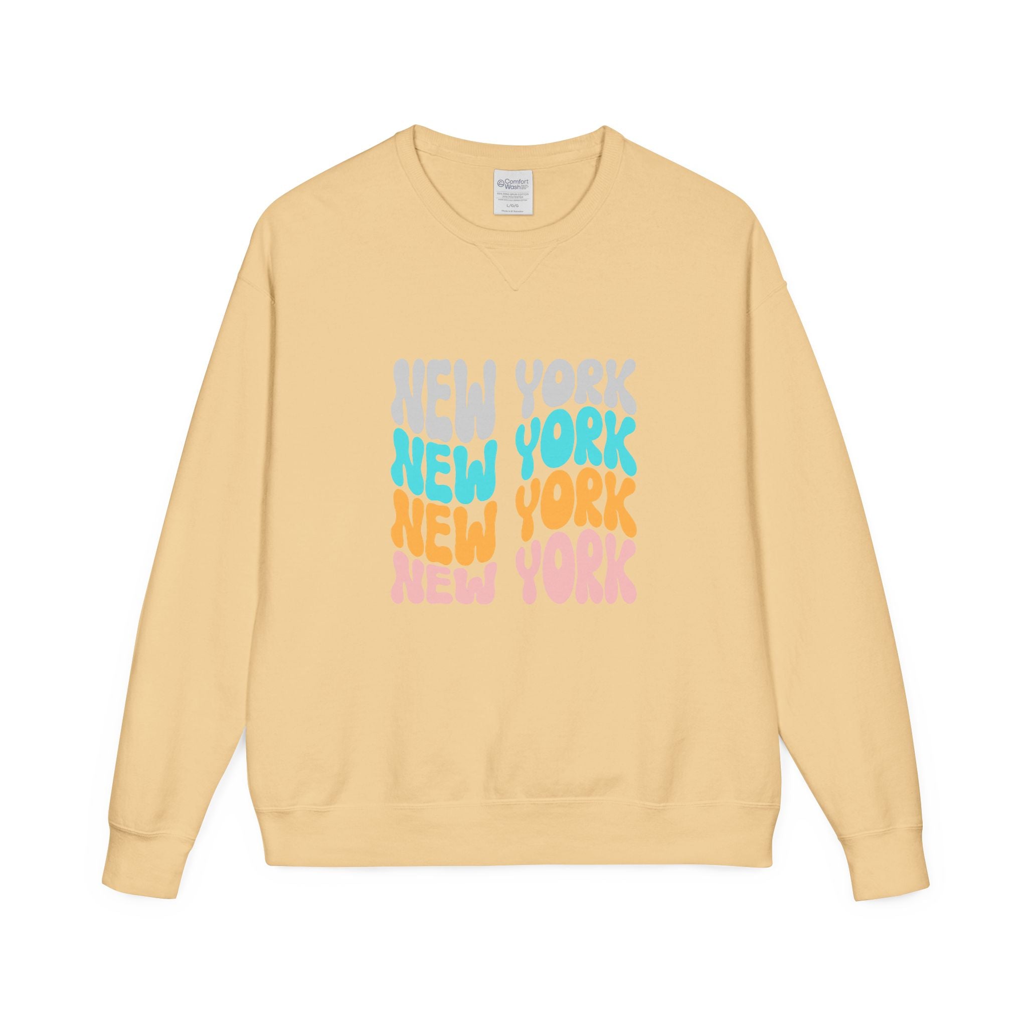 New York Retro Bubble Crewneck Sweatshirt