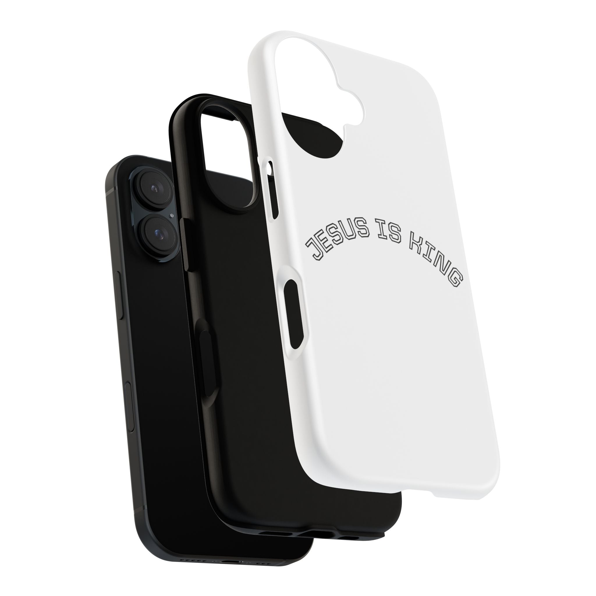 Phone Case — "Jesus Is King" Minimal Religious Protective Cover