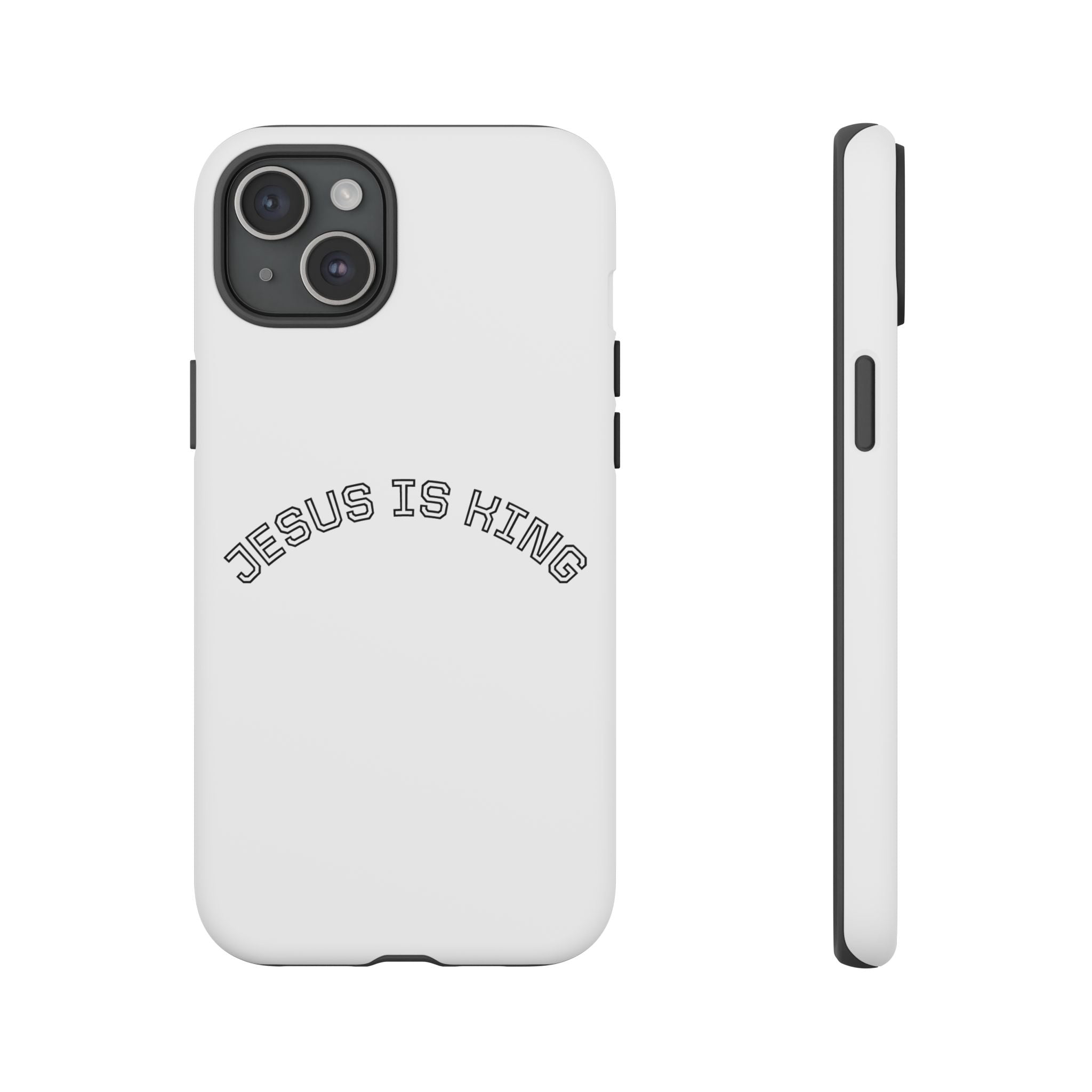 Phone Case — "Jesus Is King" Minimal Religious Protective Cover