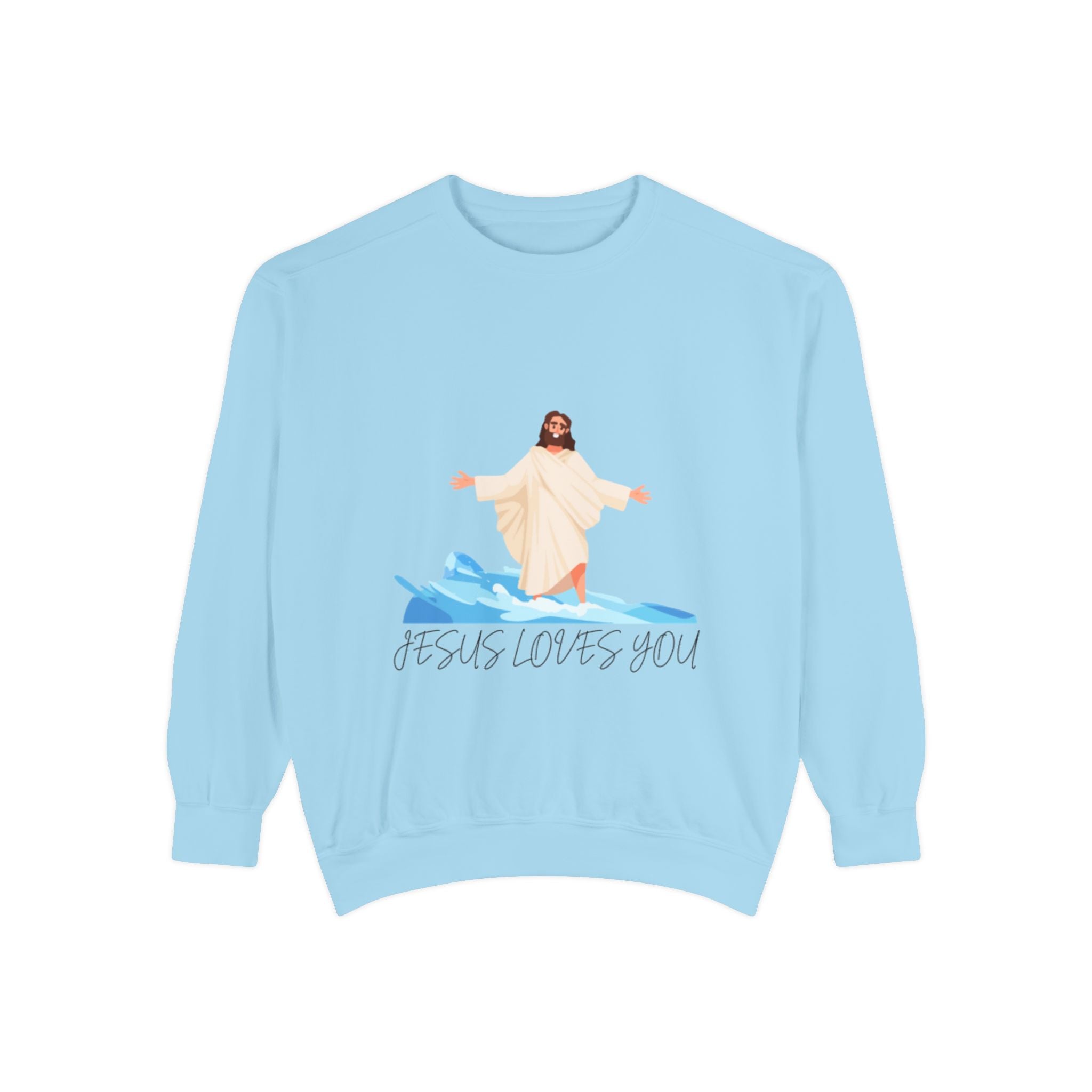 Jesus Loves You Sweatshirt — Christian Faith Graphic Crewneck