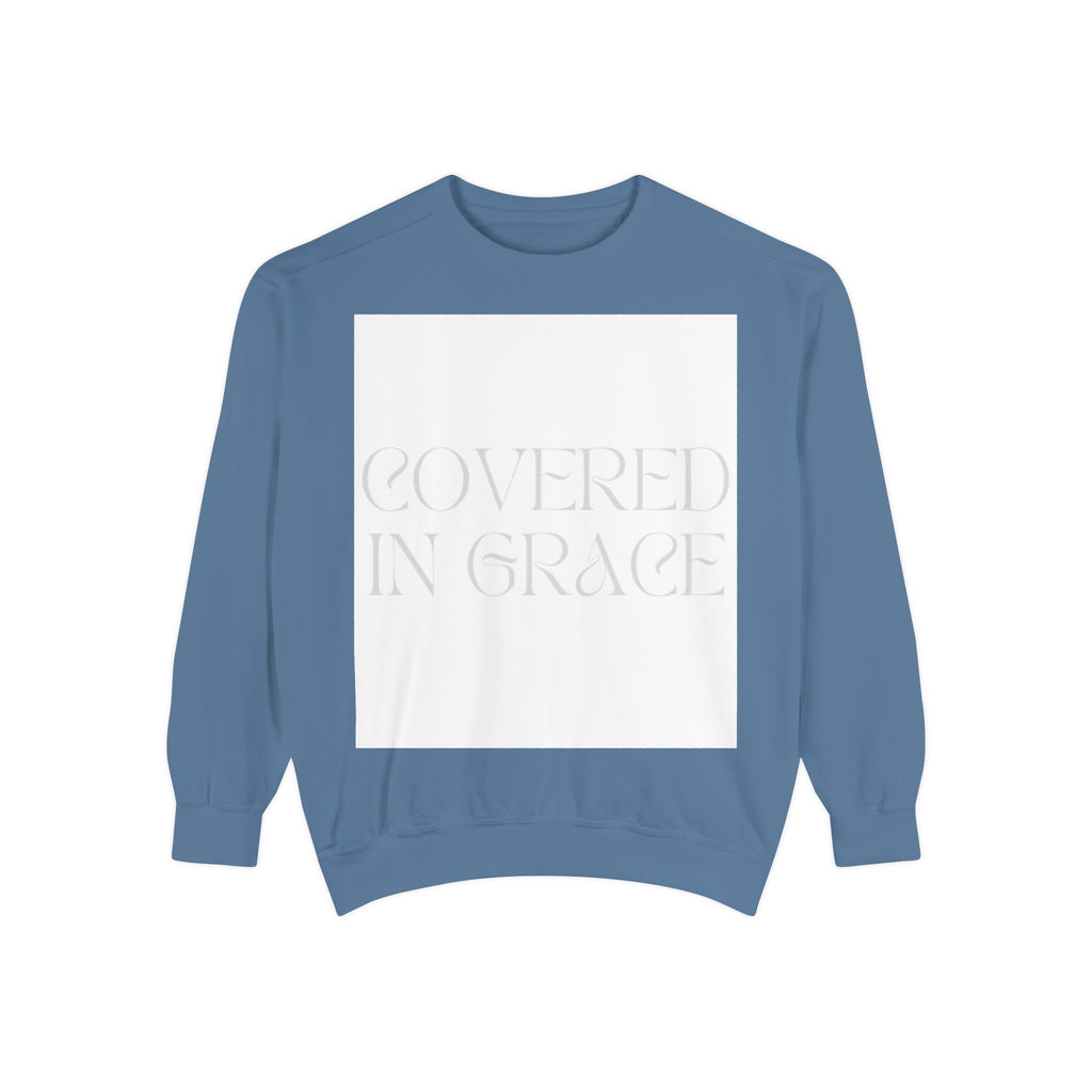 Covered in Grace Sweatshirt — Inspirational Christian Crewneck