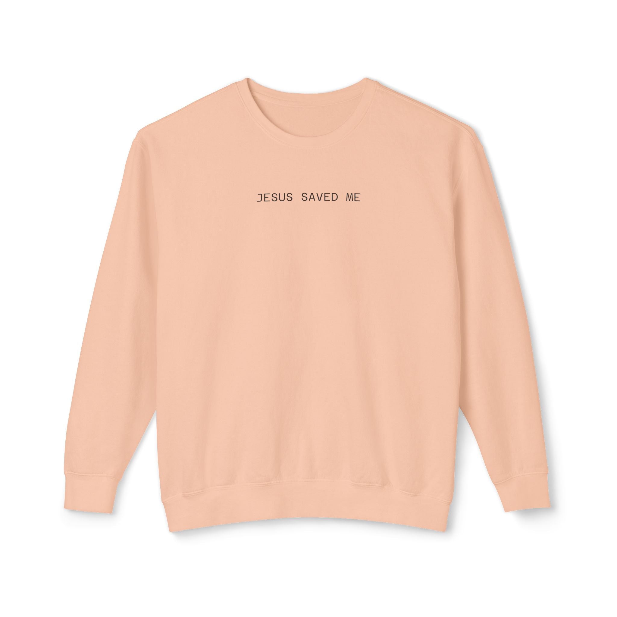 Jesus Saved Me Crewneck Minimalist Sweatshirt