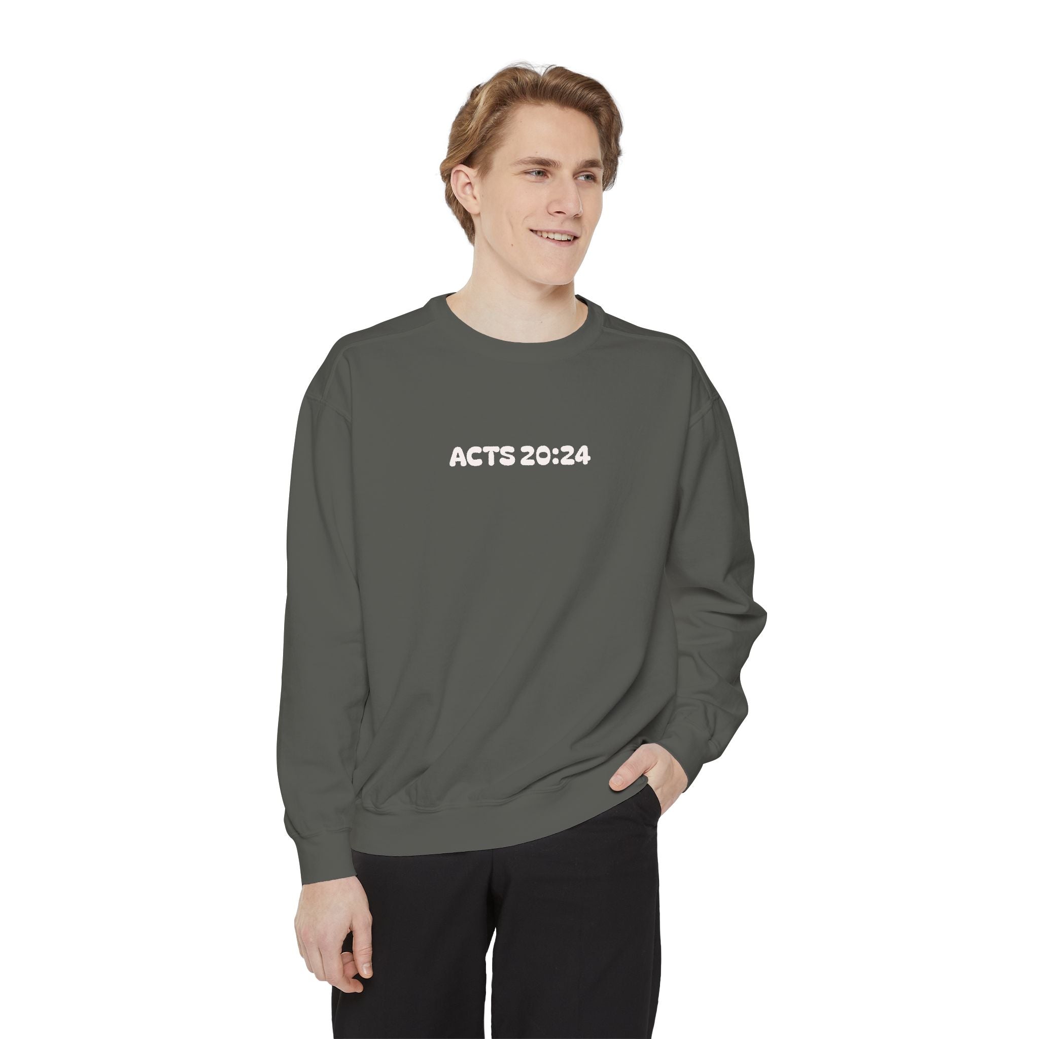 Acts 20:24 Inspirational Crewneck — Live for What Matters