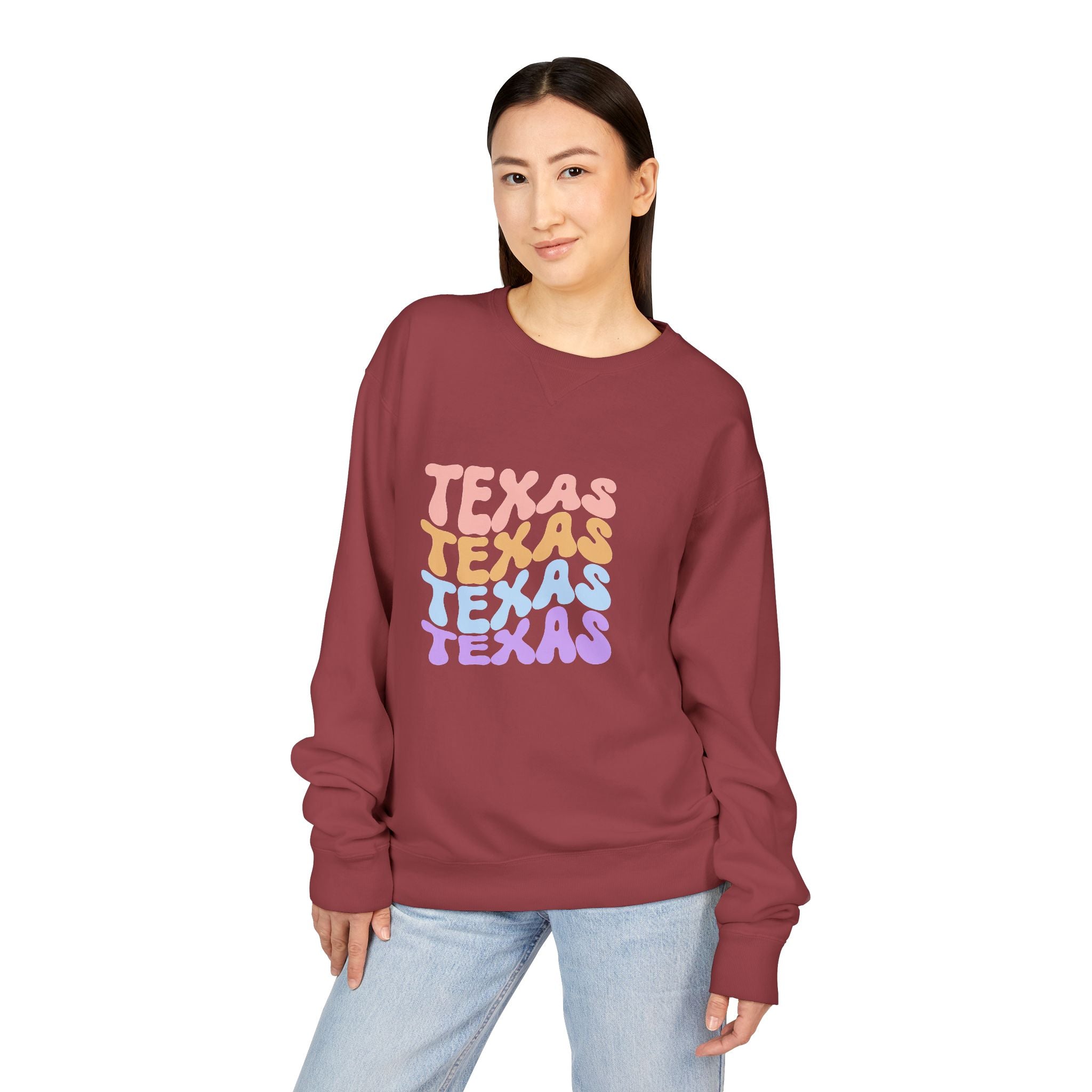 Texas Retro Stack Crewneck Sweatshirt