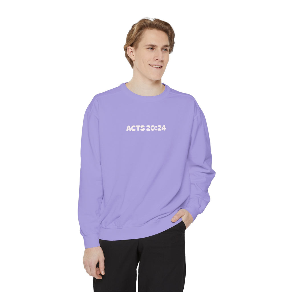 Acts 20:24 Inspirational Crewneck — Live for What Matters