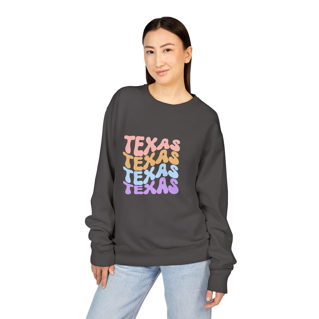 Texas Retro Stack Crewneck Sweatshirt