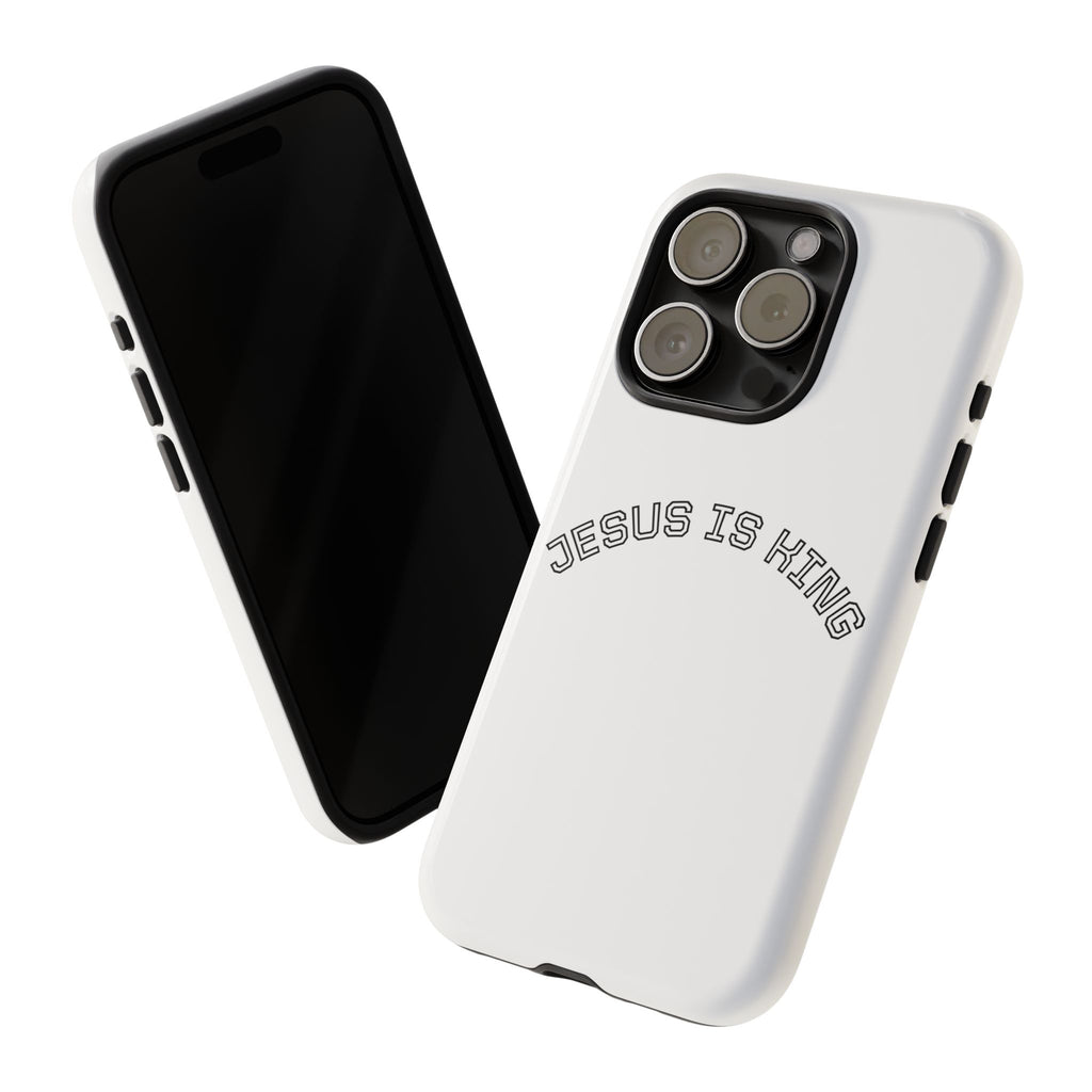 Phone Case — "Jesus Is King" Minimal Religious Protective Cover
