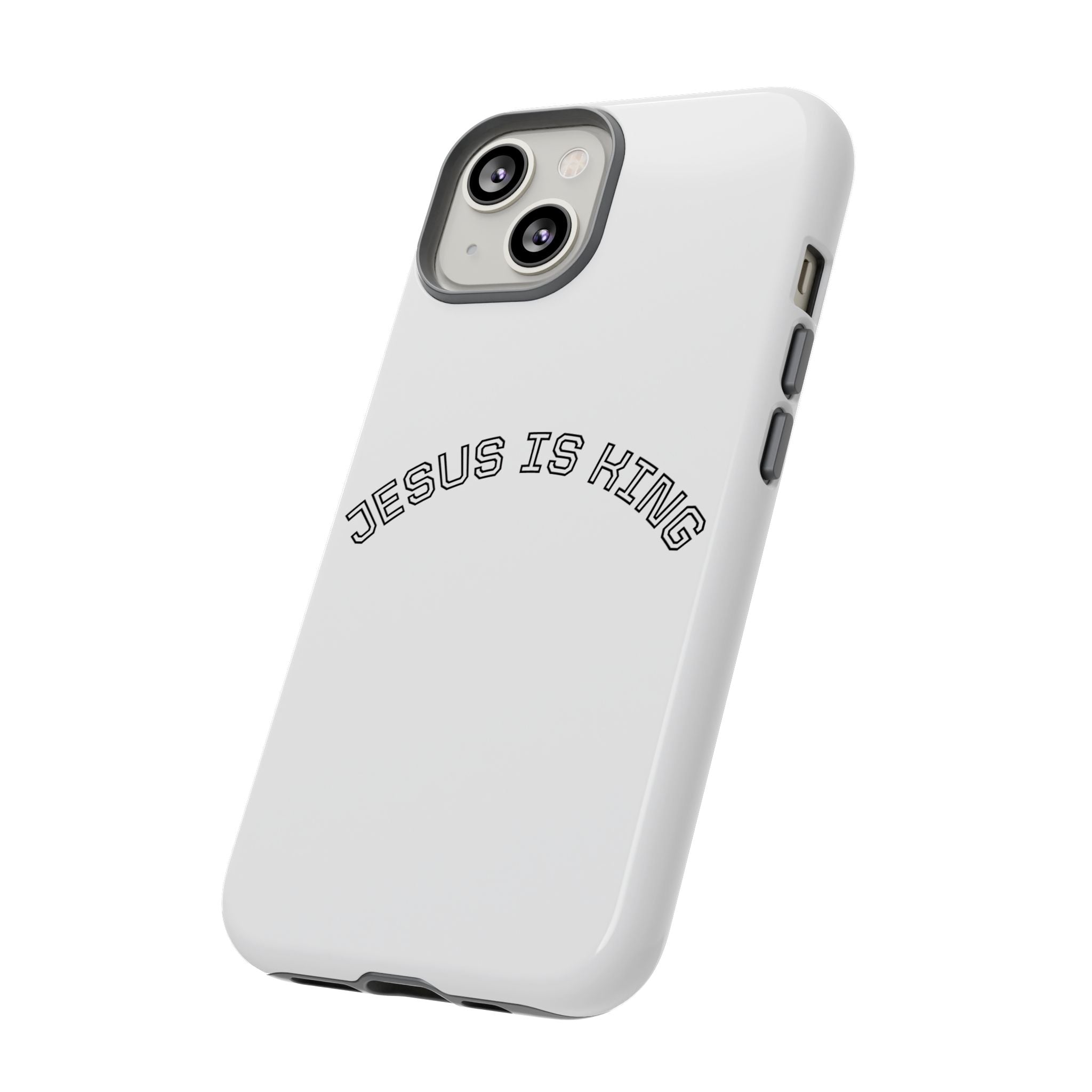 Phone Case — "Jesus Is King" Minimal Religious Protective Cover