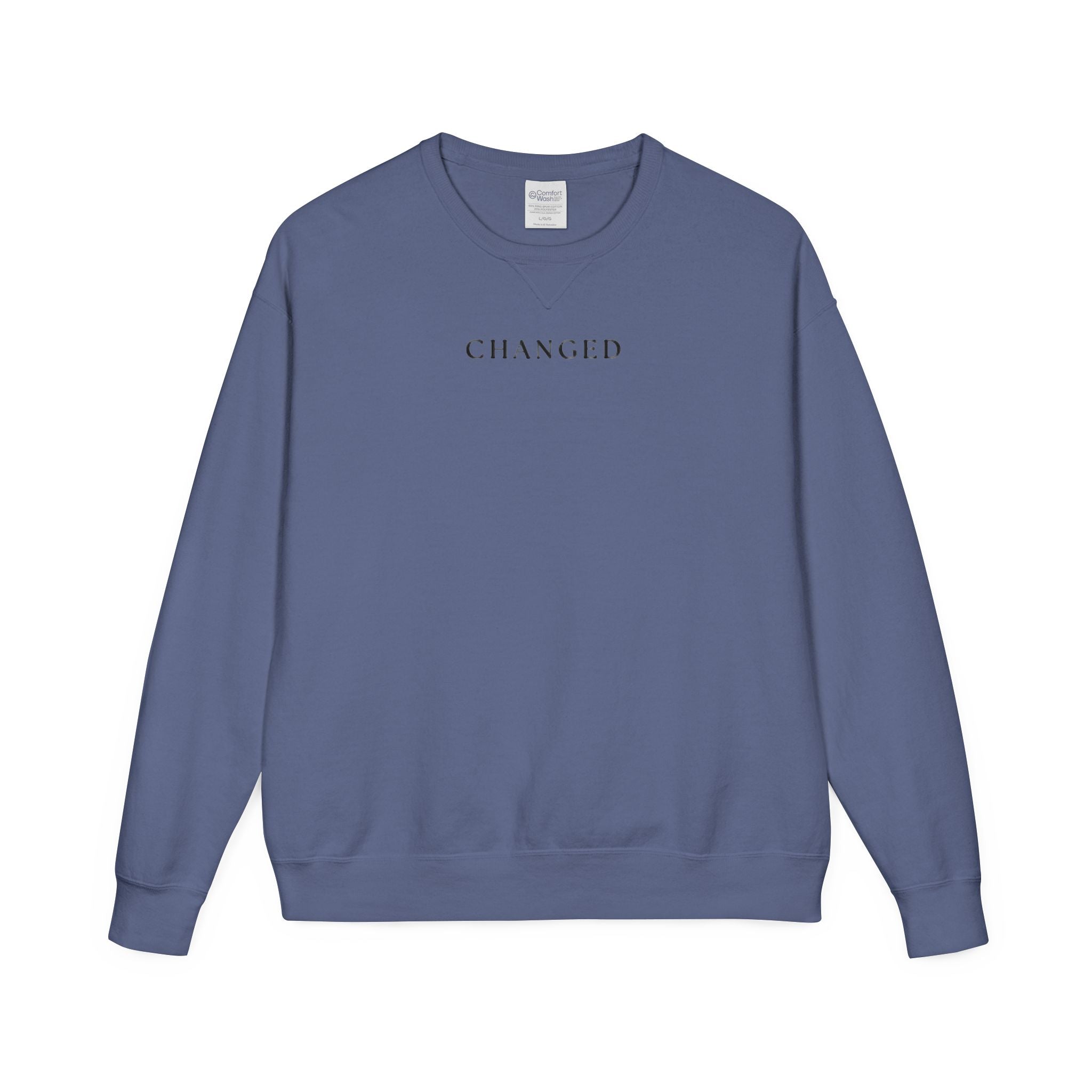 Changed Crewneck Sweatshirt — Minimal Inspirational Pullover