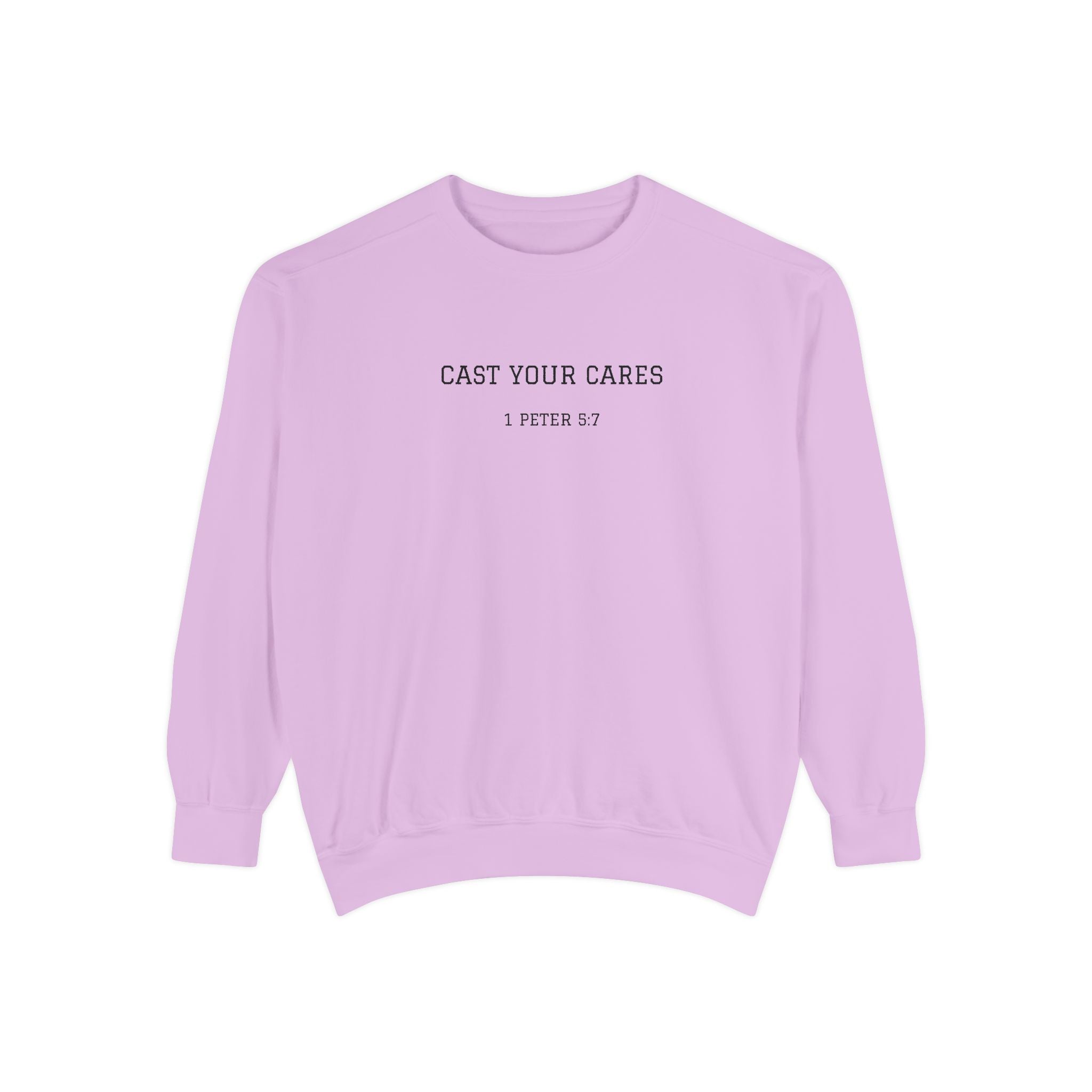 Cast Your Cares Sweatshirt — Comfort with Encouragement ]