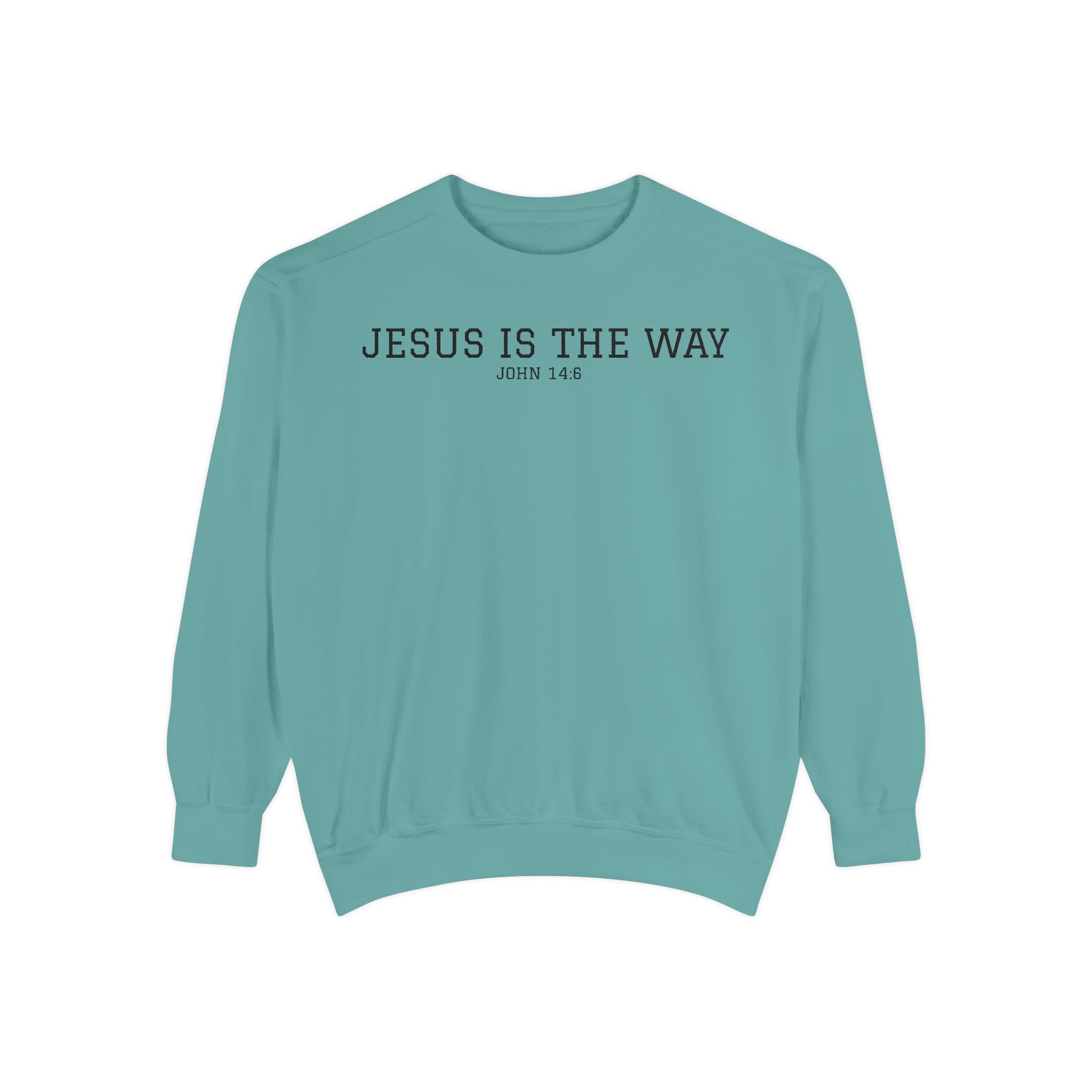 Jesus Is The Way Sweatshirt — Faith-Based Crewneck (John 14:6)