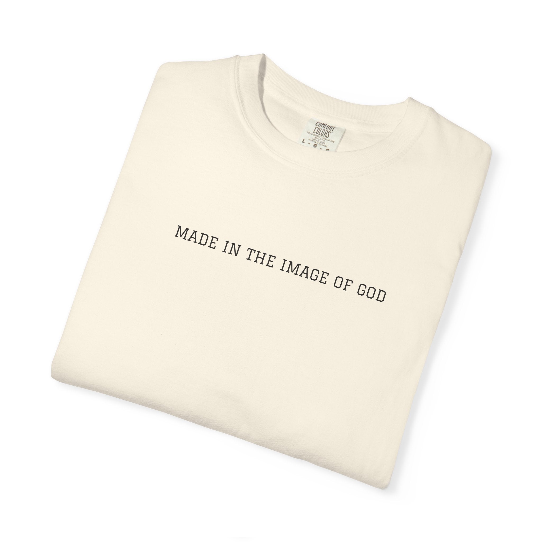 Made in the Image of God T-Shirt — Faith-Based Minimalist Christian Tee