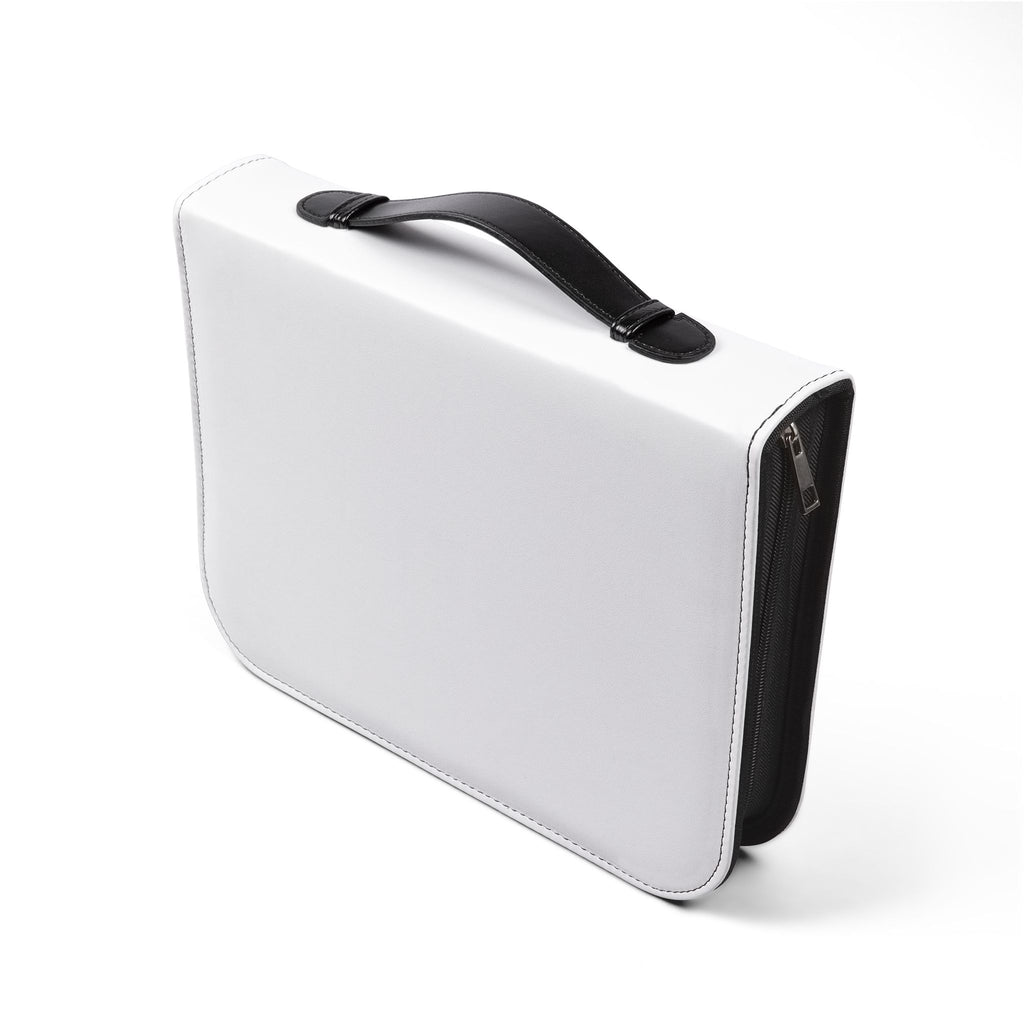 Bible Cover — 'Jesus Loves You' Pink Text Zippered Bible Organizer