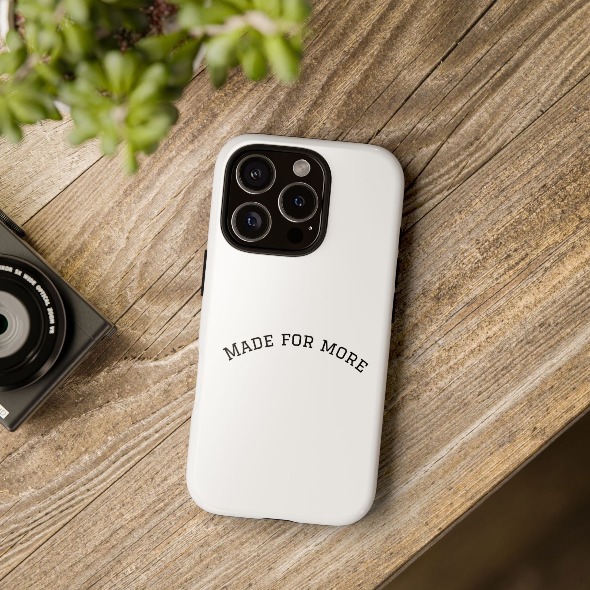 Made For More Tough Phone Case — Minimal Motivational Protective Cover