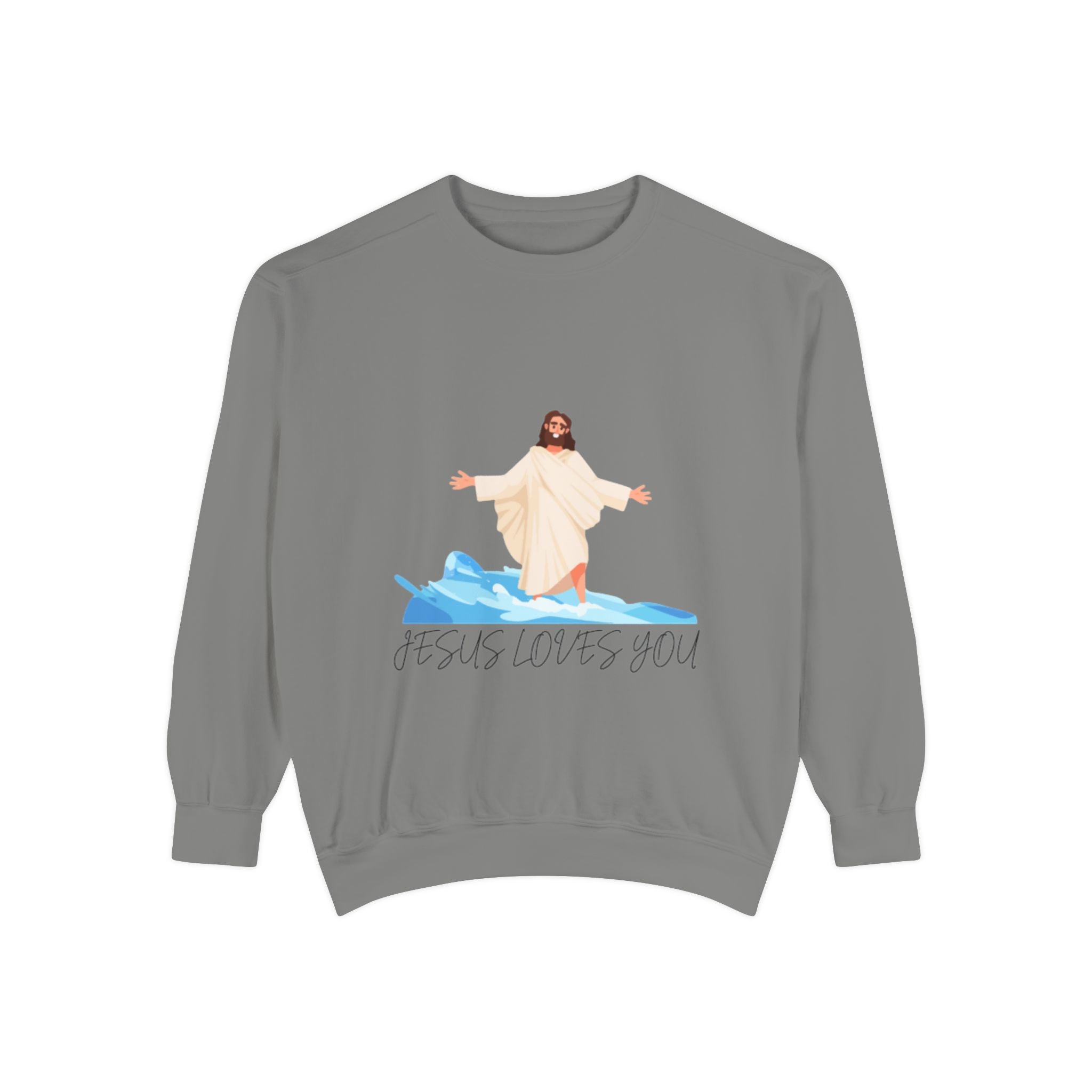 Jesus Loves You Sweatshirt — Christian Faith Graphic Crewneck
