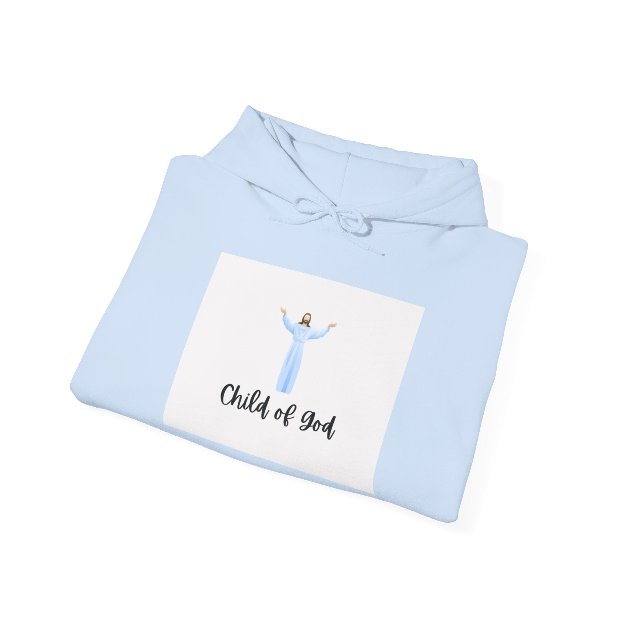 Child of God Hoodie – Christian Faith Sweatshirt with Jesus Illustration