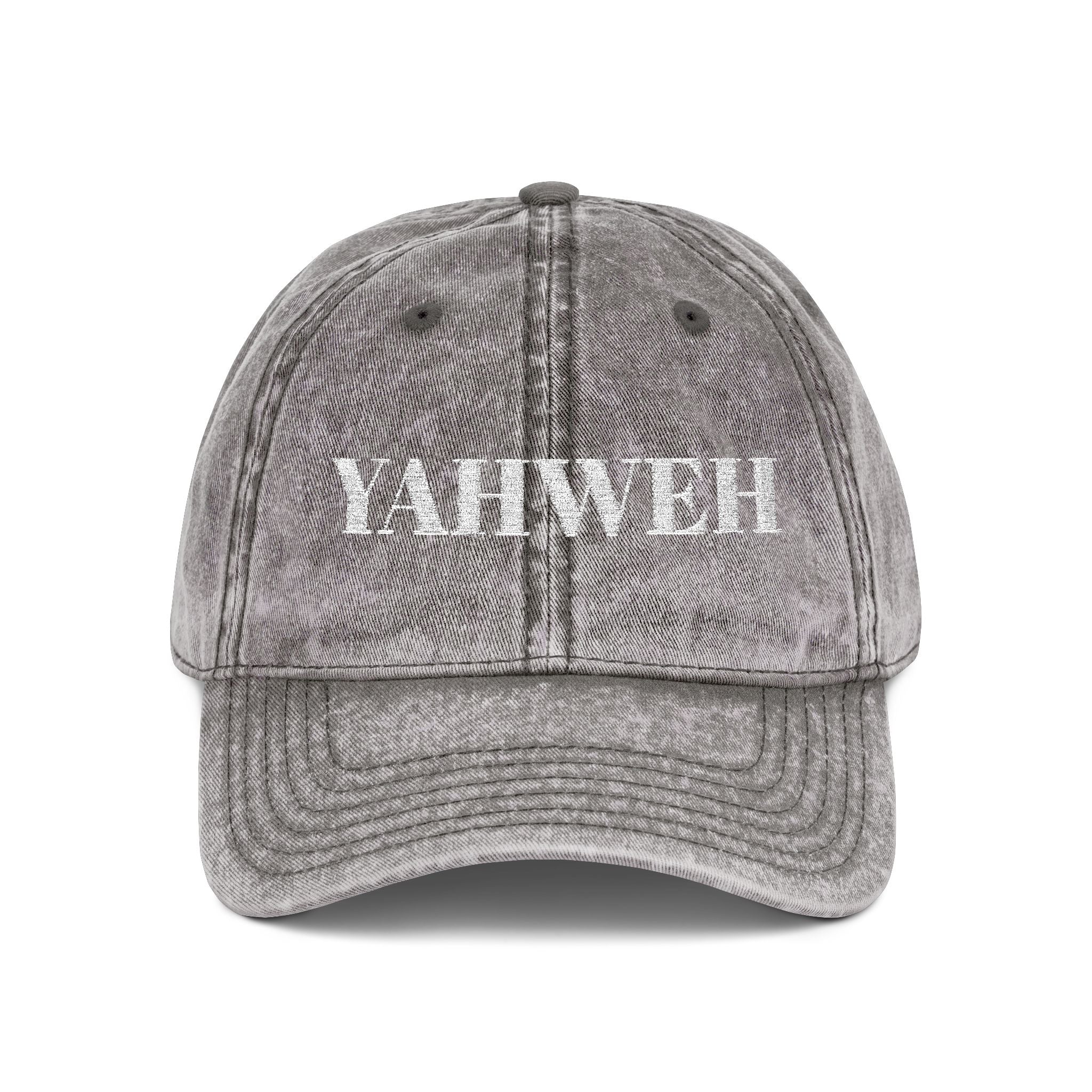 YAHWEH embroidered Vintage Cap | Religious Scripture Baseball Hat