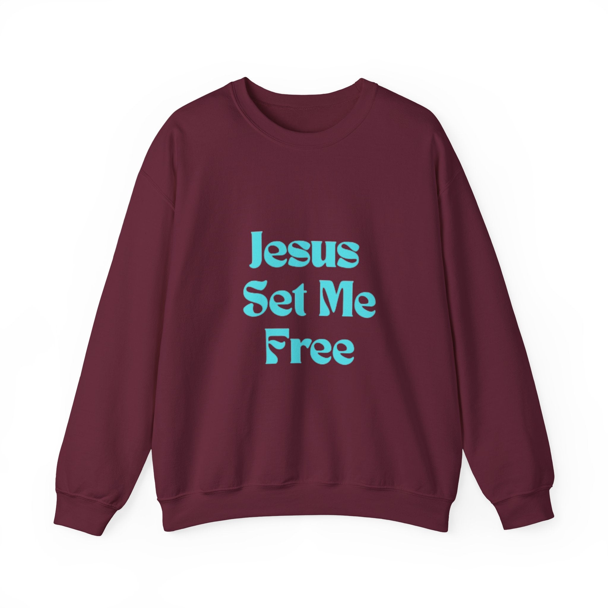 Jesus Set Me Free Sweatshirt - Christian Faith Crewneck