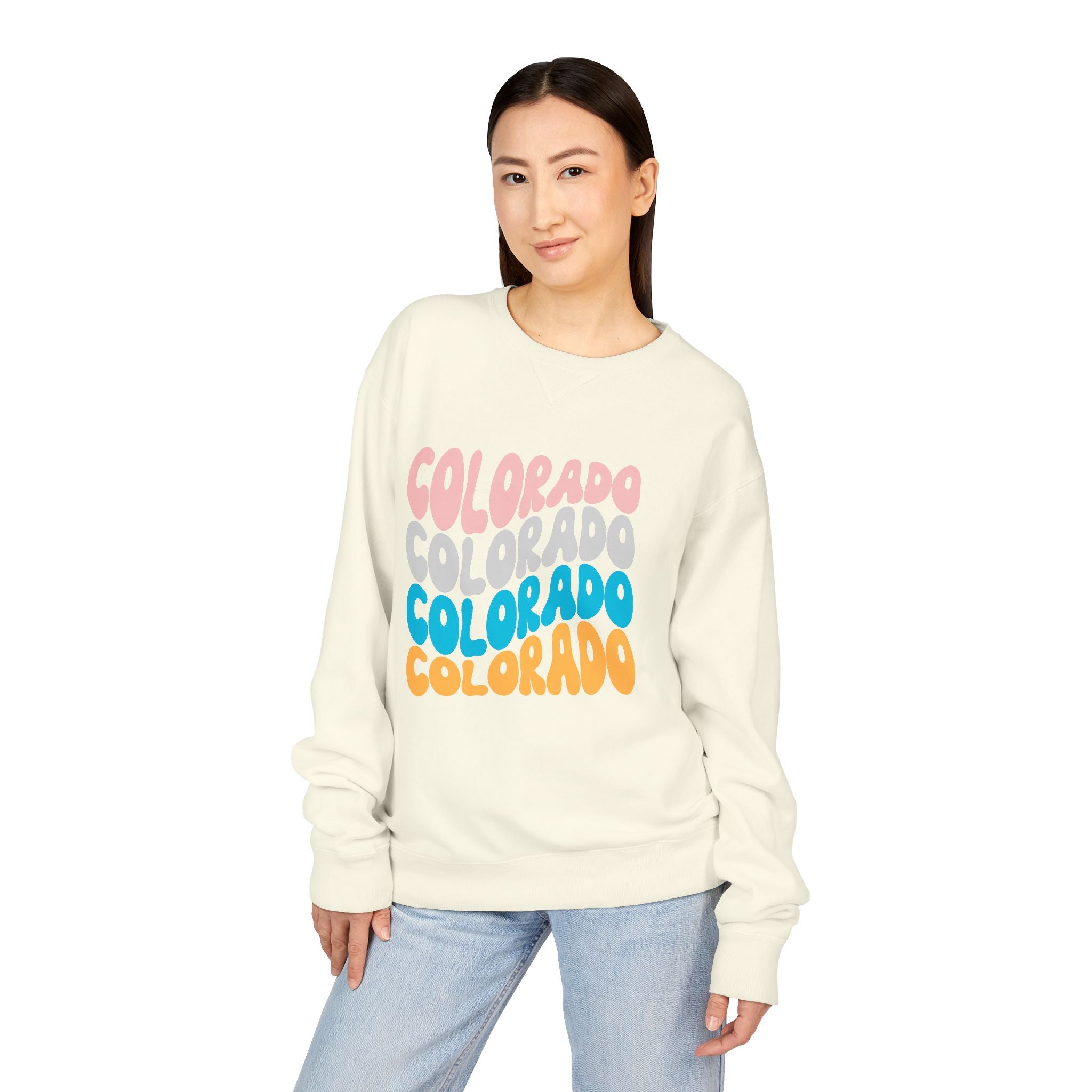 Colorado Retro Stack Crewneck Sweatshirt