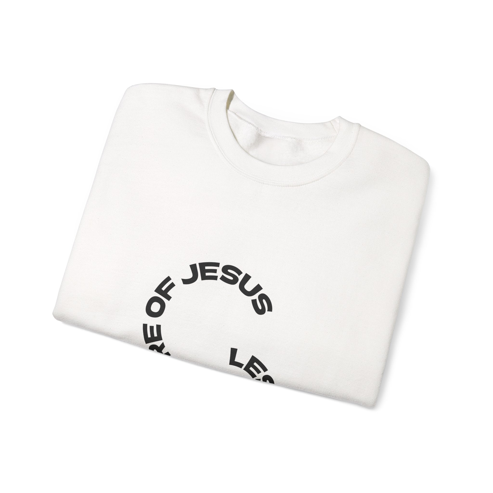 Christian Crewneck Sweatshirt — "Love God | Love Others" Jesus Circle Graphic