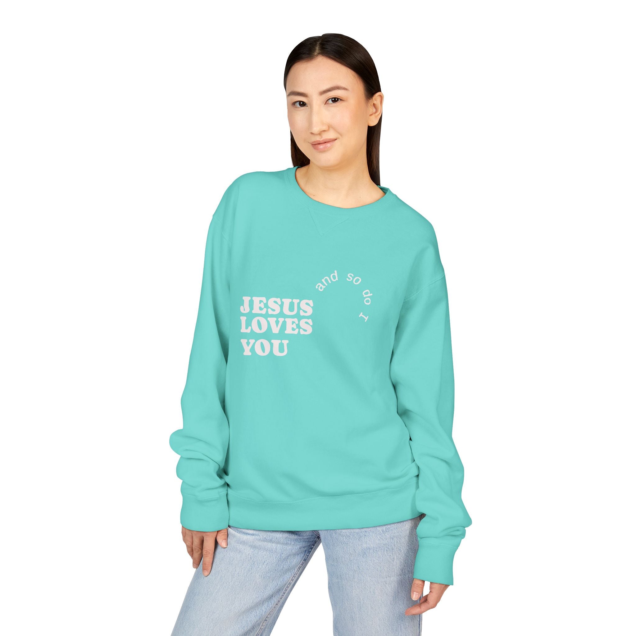Jesus Loves You Crewneck — Warm, Meaningful Comfort