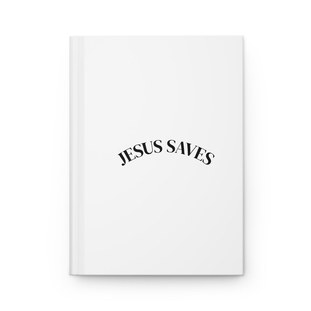 Jesus Saves Hardcover Journal — Matte Inspirational Faith Notebook