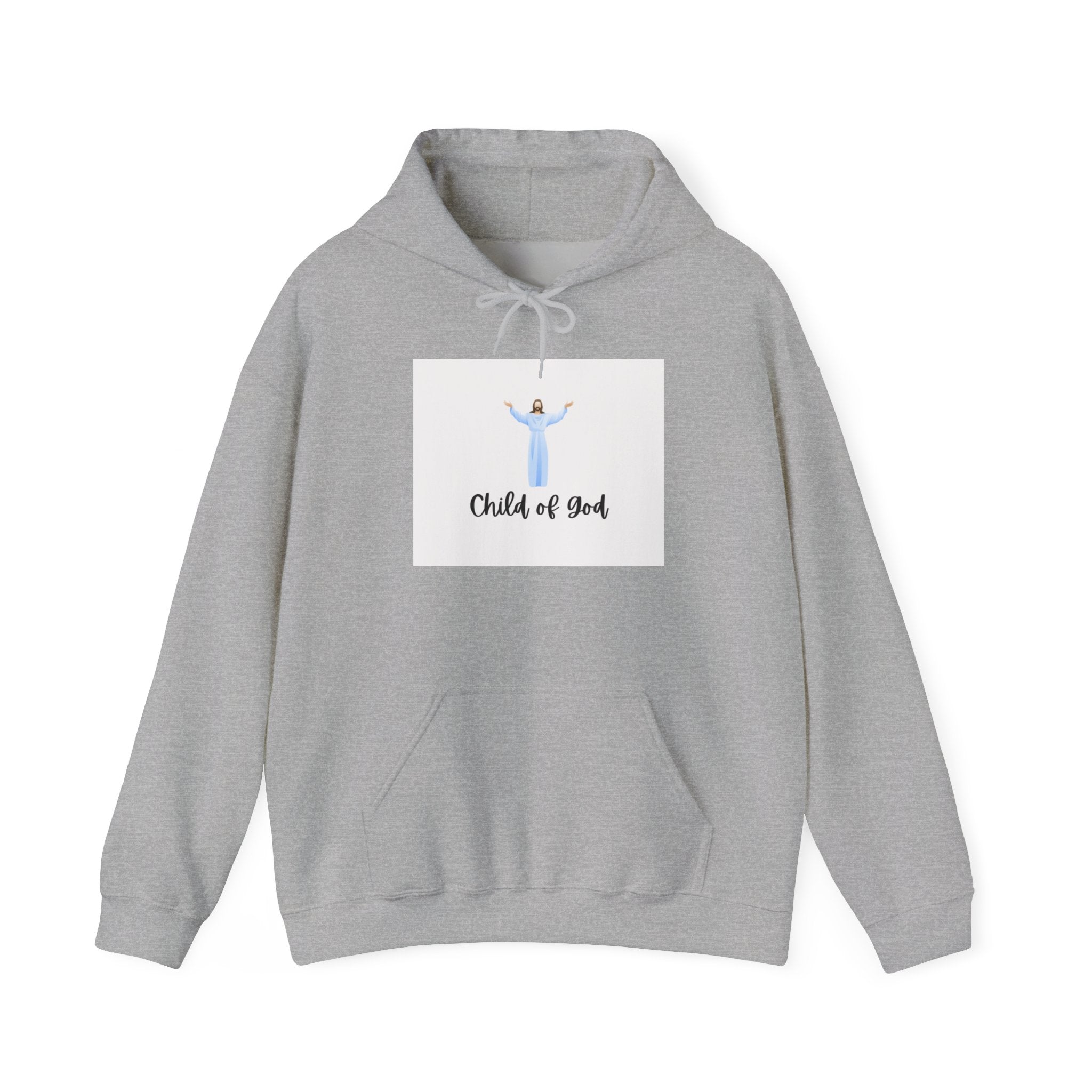 Child of God Hoodie – Christian Faith Sweatshirt with Jesus Illustration