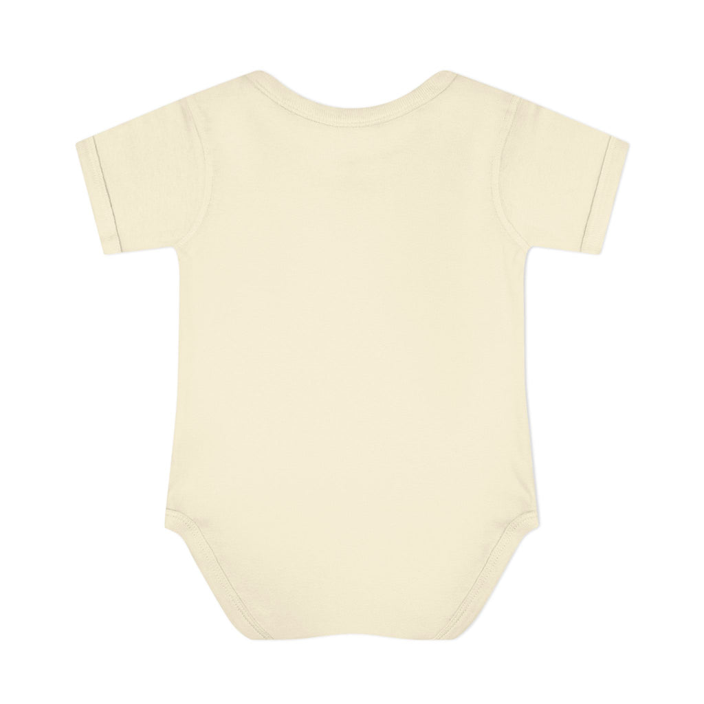 Jesus Loves Me Infant Rib One-Piece (Plain White)