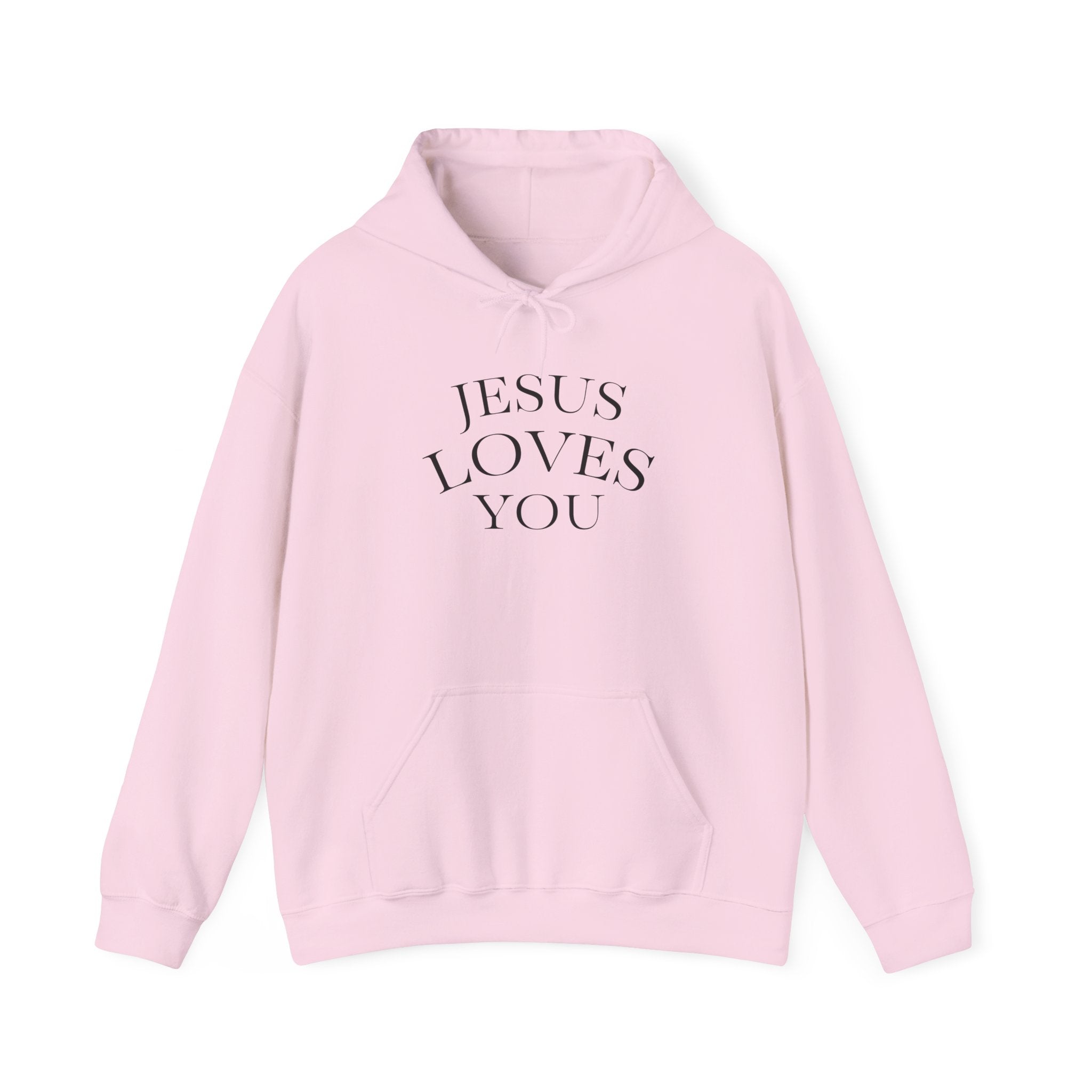 Jesus Loves You Hoodie - Minimal Faith Graphic Pullover