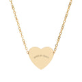 Engravable Heart Necklace — Personalized Small Heart Pendant Necklace