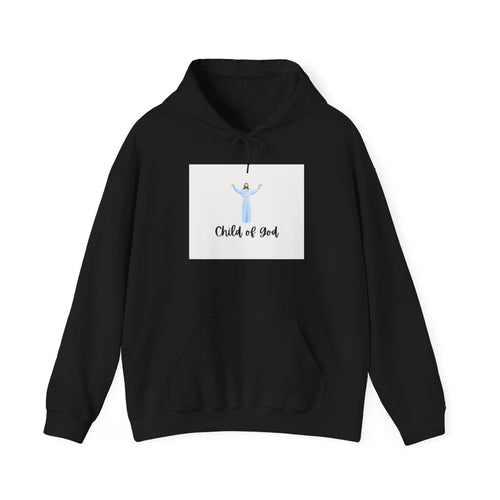 Child of God Hoodie – Christian Faith Sweatshirt with Jesus Illustration