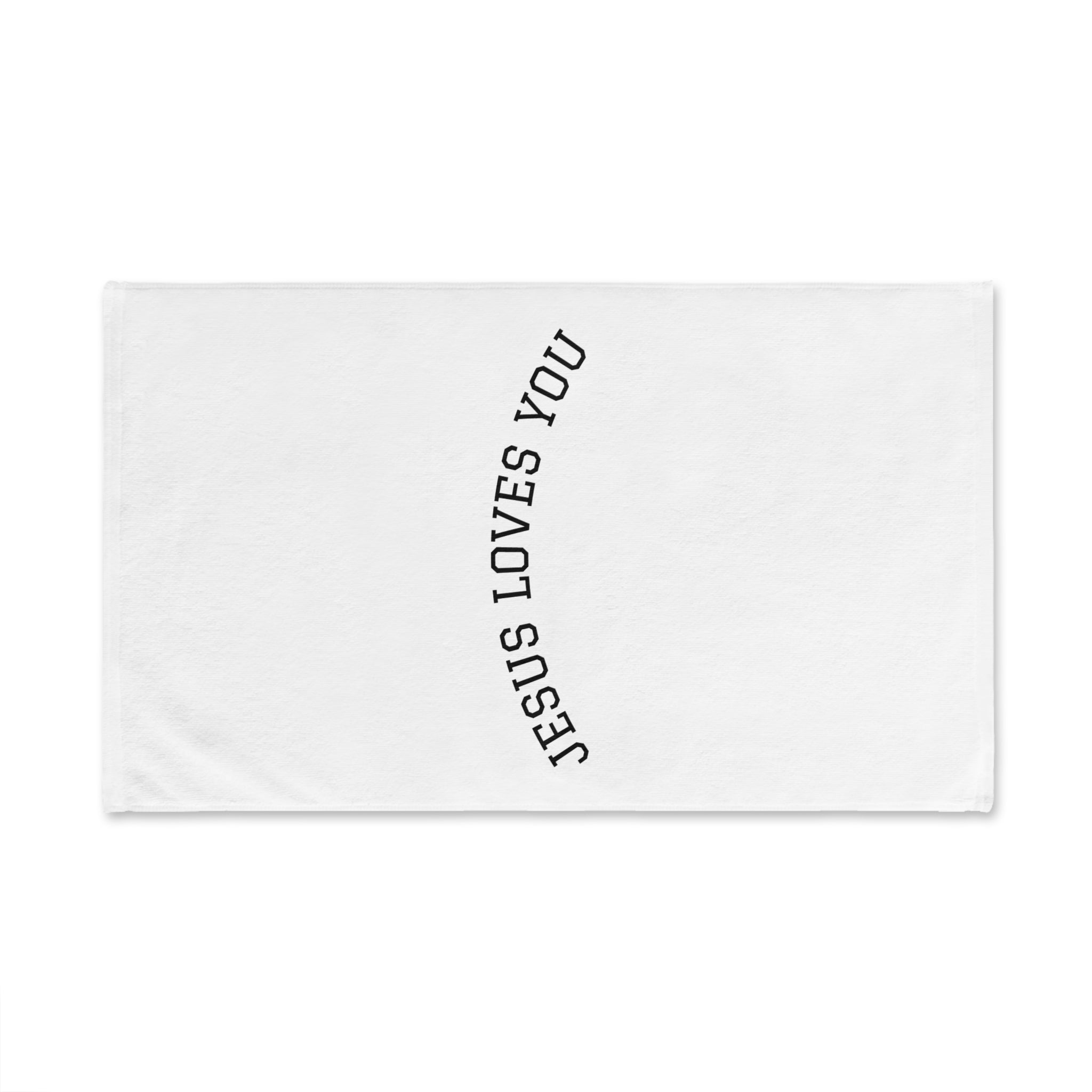 Jesus Loves You Hand Towel — Minimal Faith Kitchen & Bathroom Towel