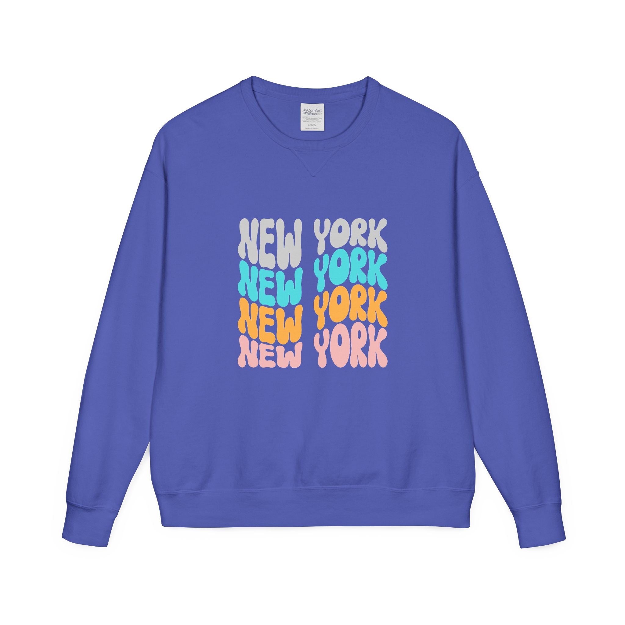New York Retro Bubble Crewneck Sweatshirt