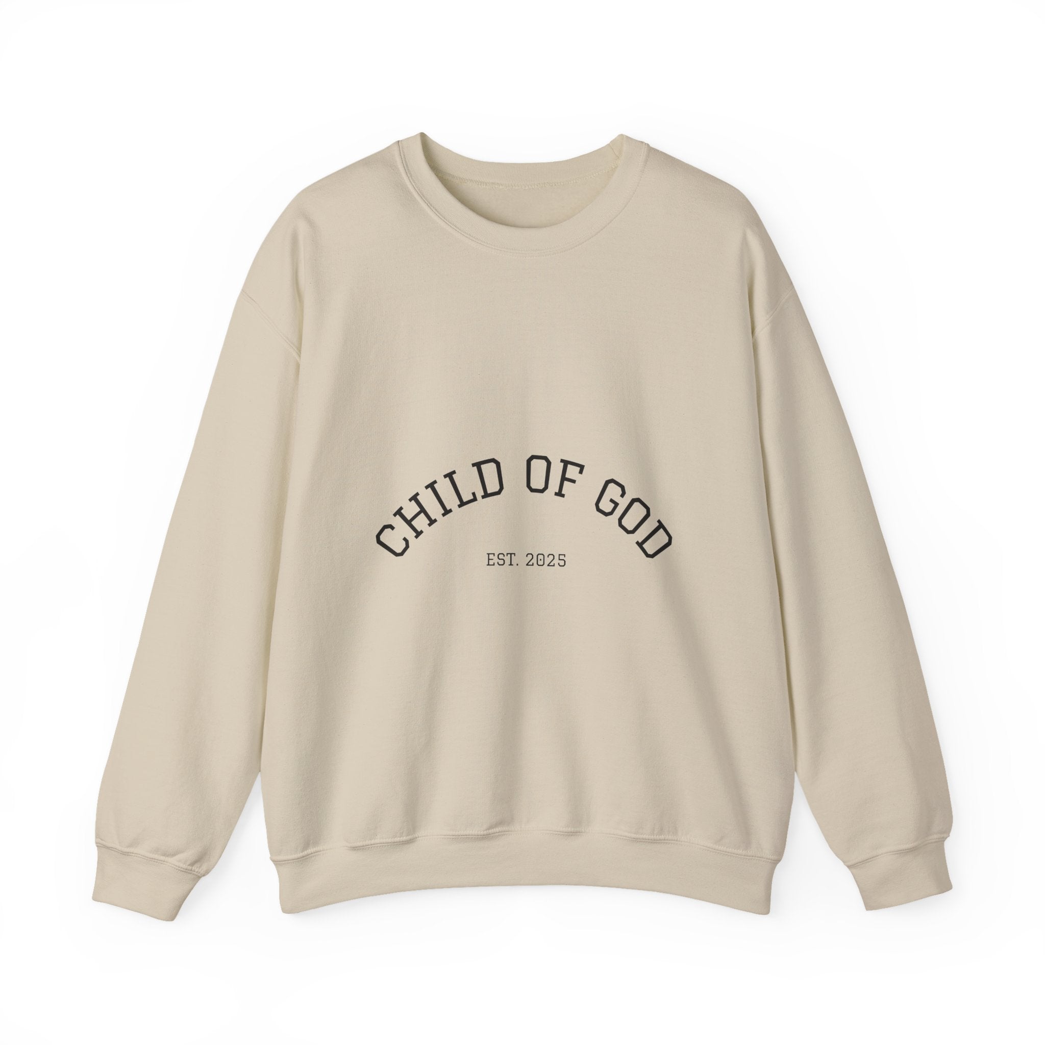 Child of God Crewneck Sweatshirt — Minimal Faith Graphic Pullover