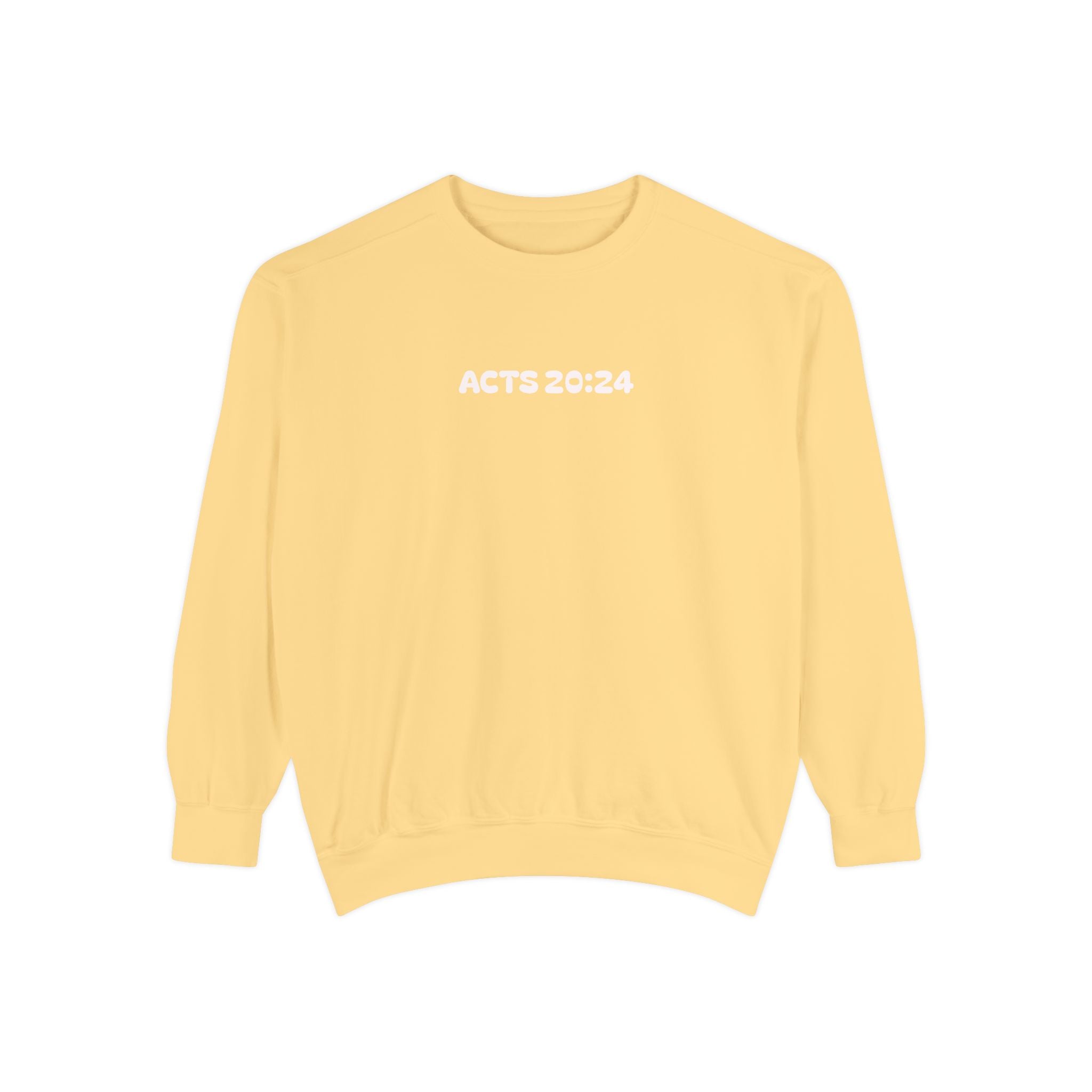 Acts 20:24 Inspirational Crewneck — Live for What Matters