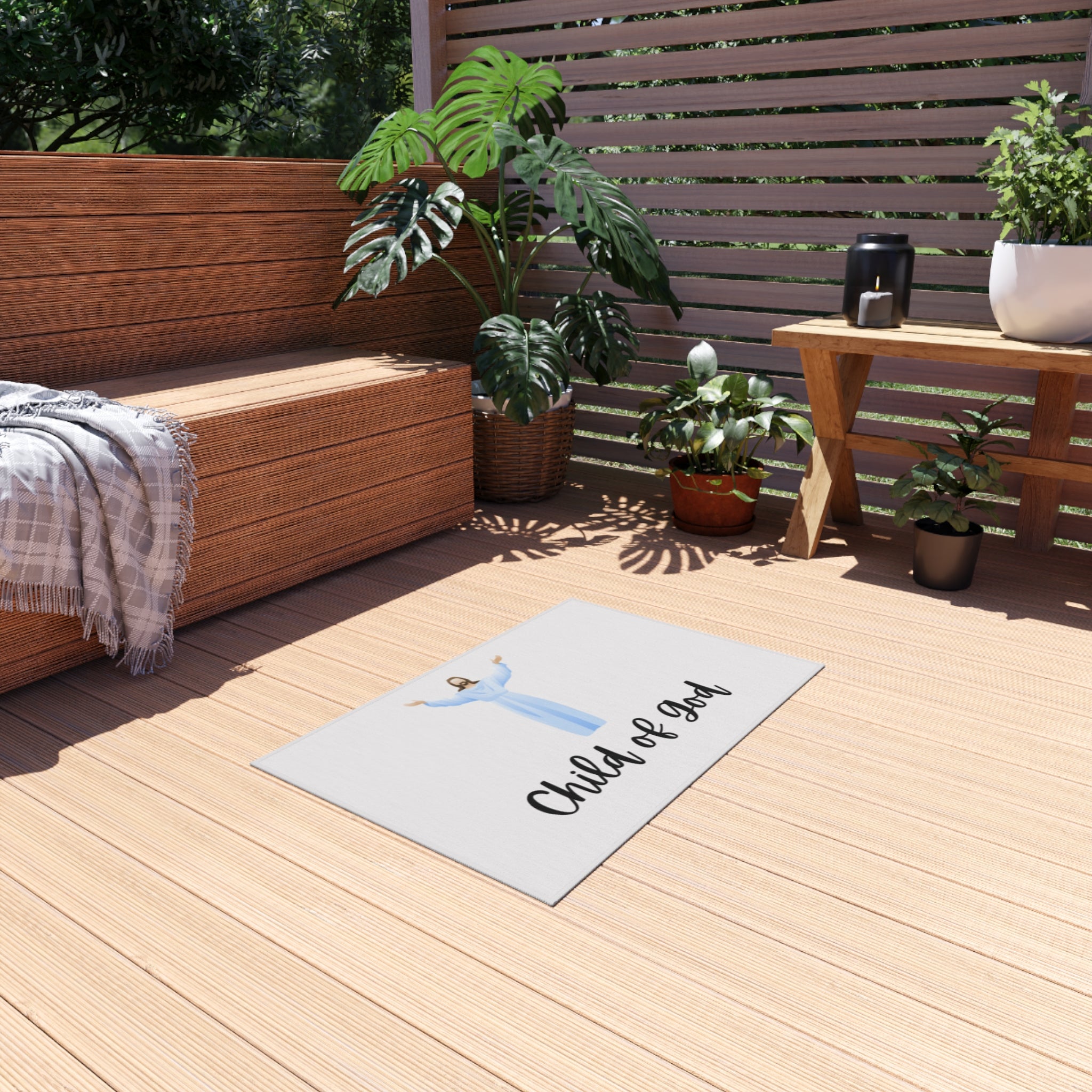 Child of God Outdoor Rug — Christian Welcome Doormat