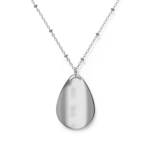 Child of God Oval Pendant Necklace — Religious Christian Teardrop Jewelry