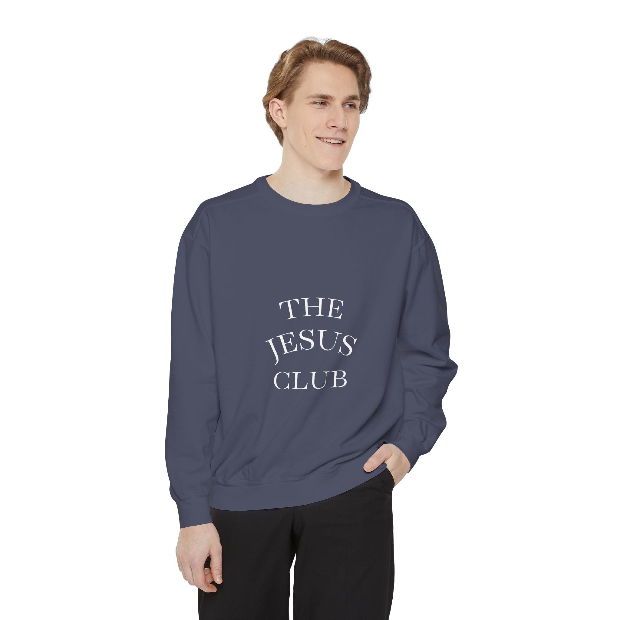 The Jesus Club Sweatshirt  Christian Faith Graphic Crewneck
