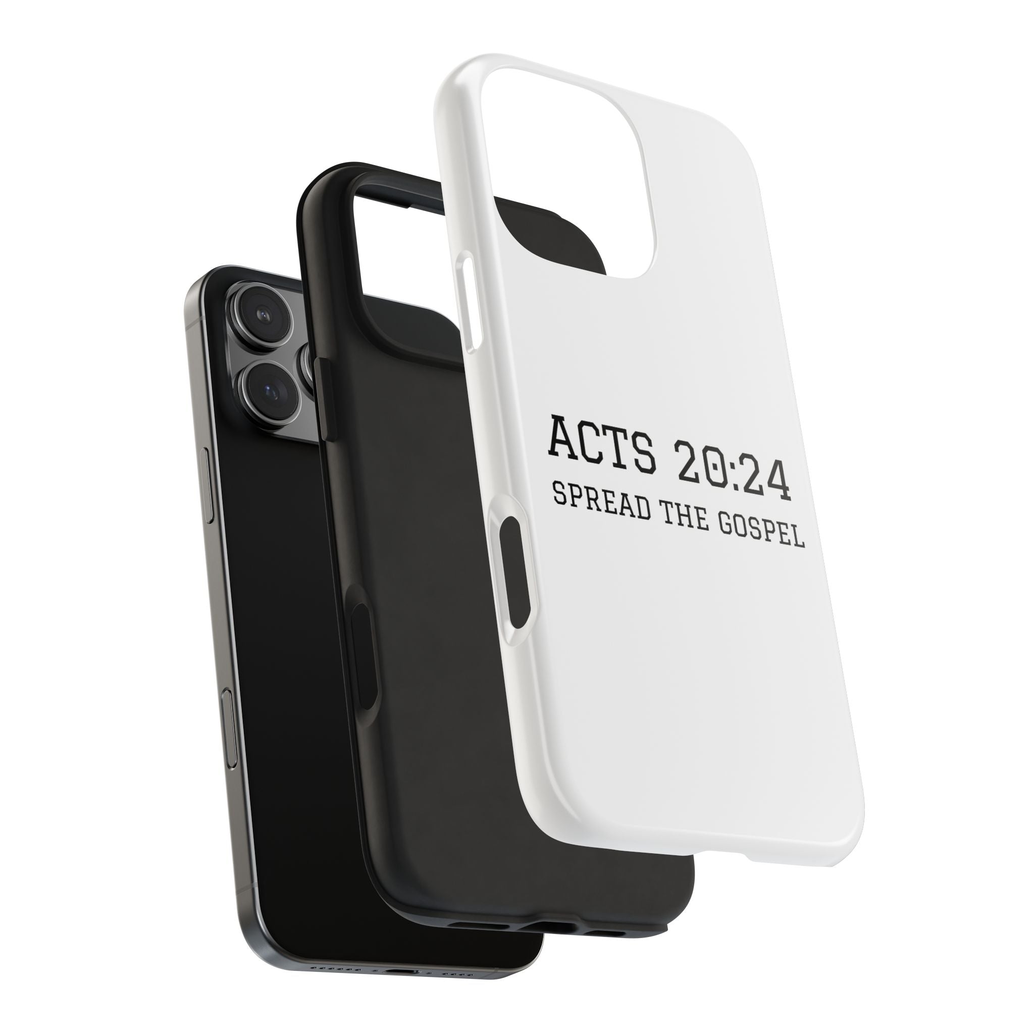 Acts 20:24 'Spread the Gospel' Tough Phone Case — Christian Scripture Protective Case