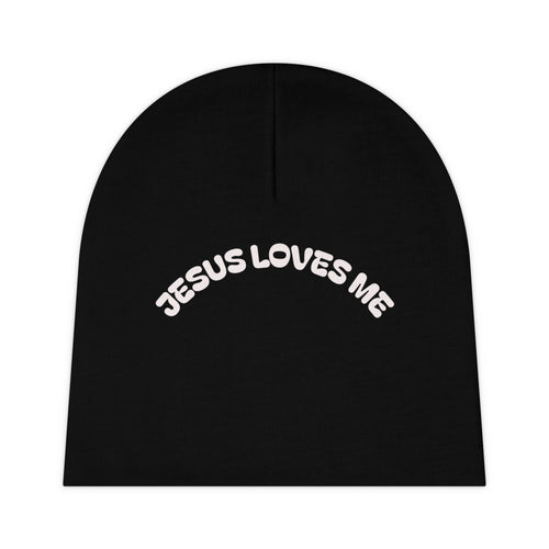 Baby Beanie  "Jesus Loves Me" Infant Knit Hat