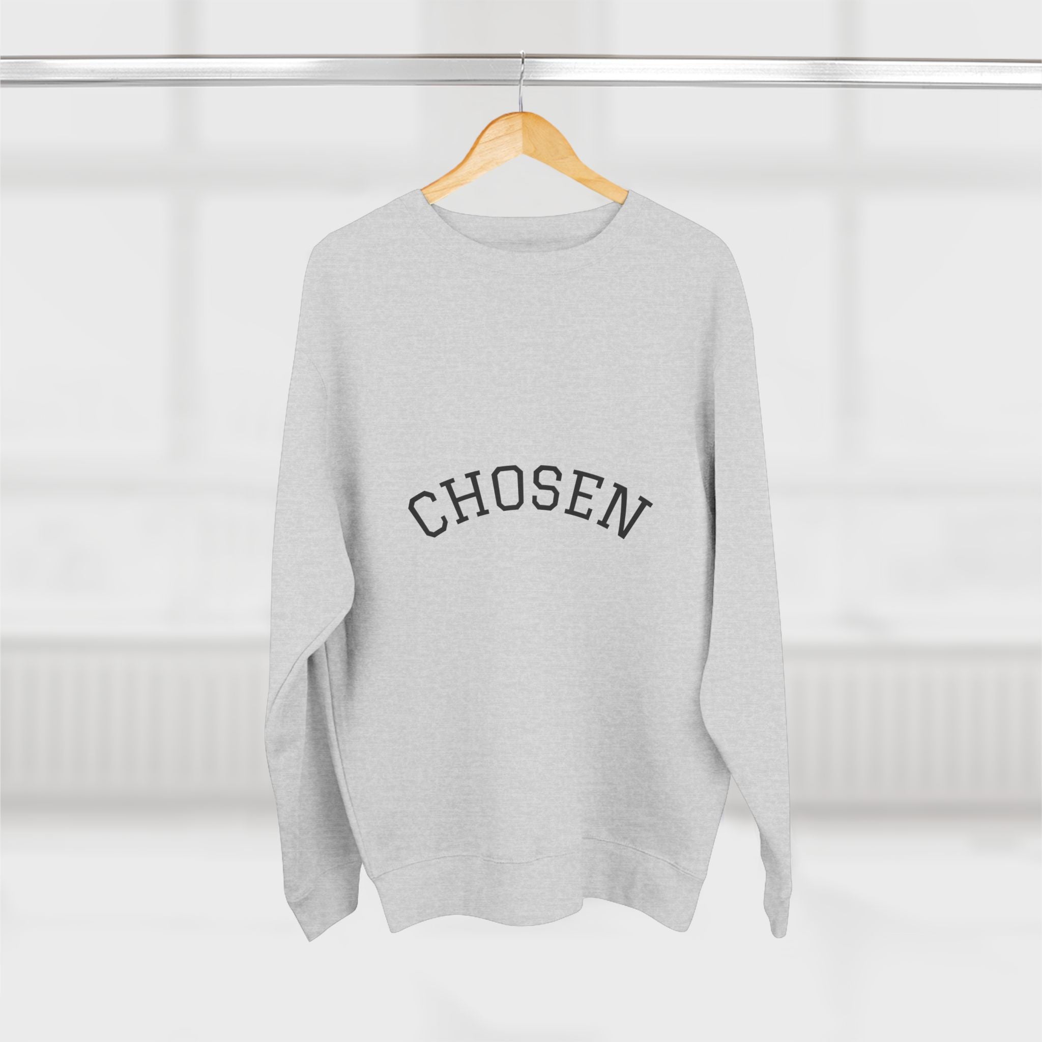 Chosen Crewneck Sweatshirt — Minimal Arch Logo Pullover