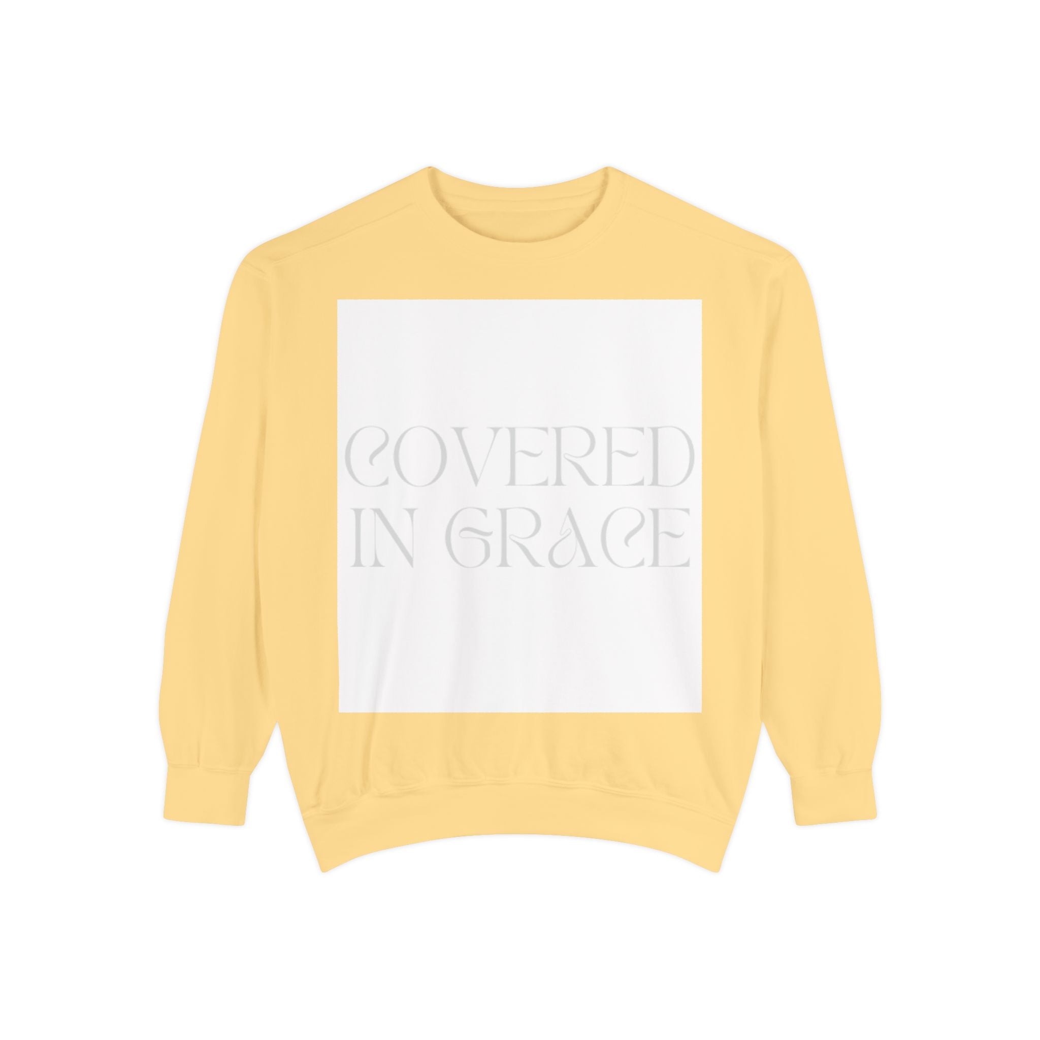 Covered in Grace Sweatshirt — Inspirational Christian Crewneck