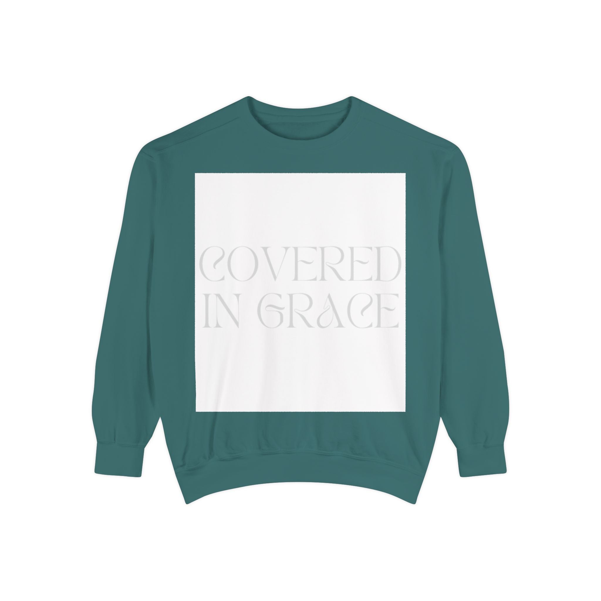 Covered in Grace Sweatshirt — Inspirational Christian Crewneck