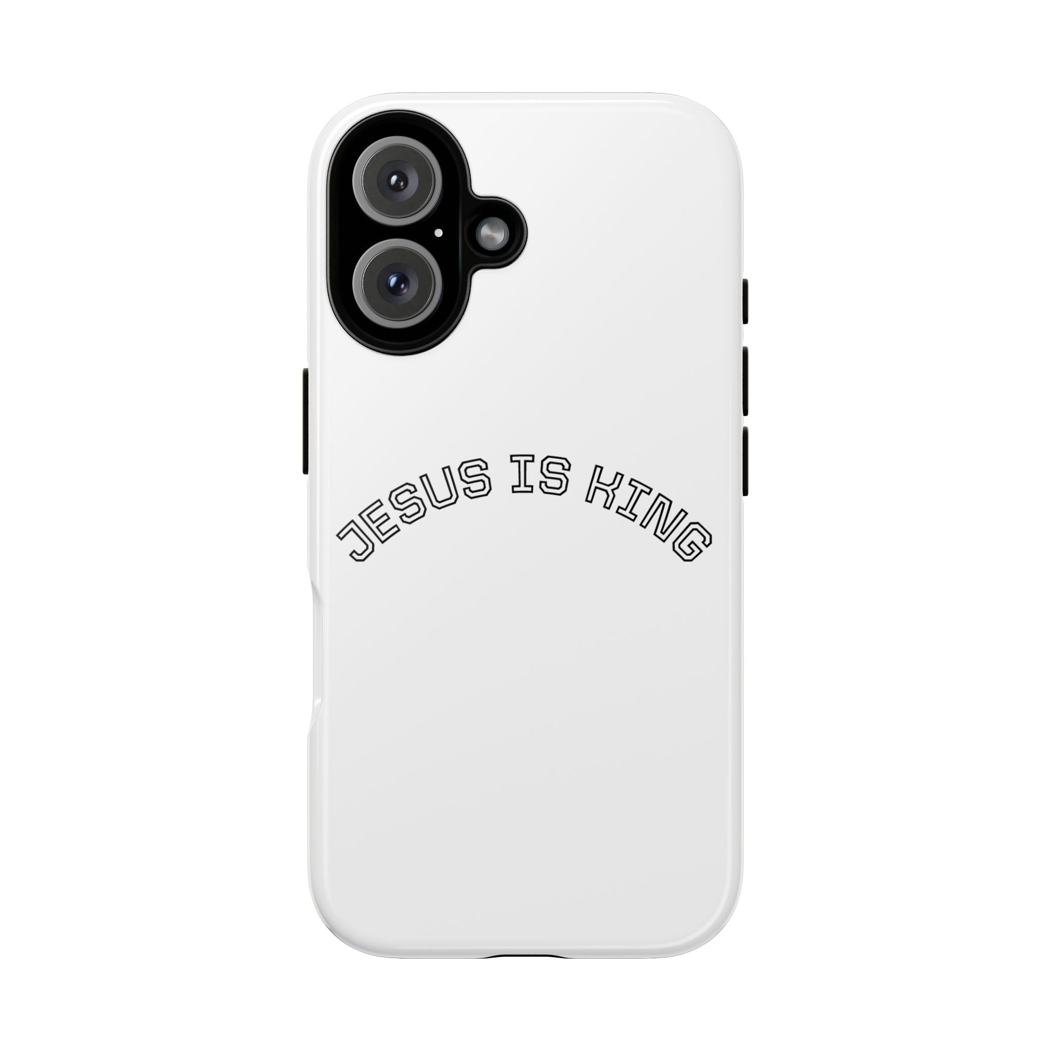 Phone Case — "Jesus Is King" Minimal Religious Protective Cover
