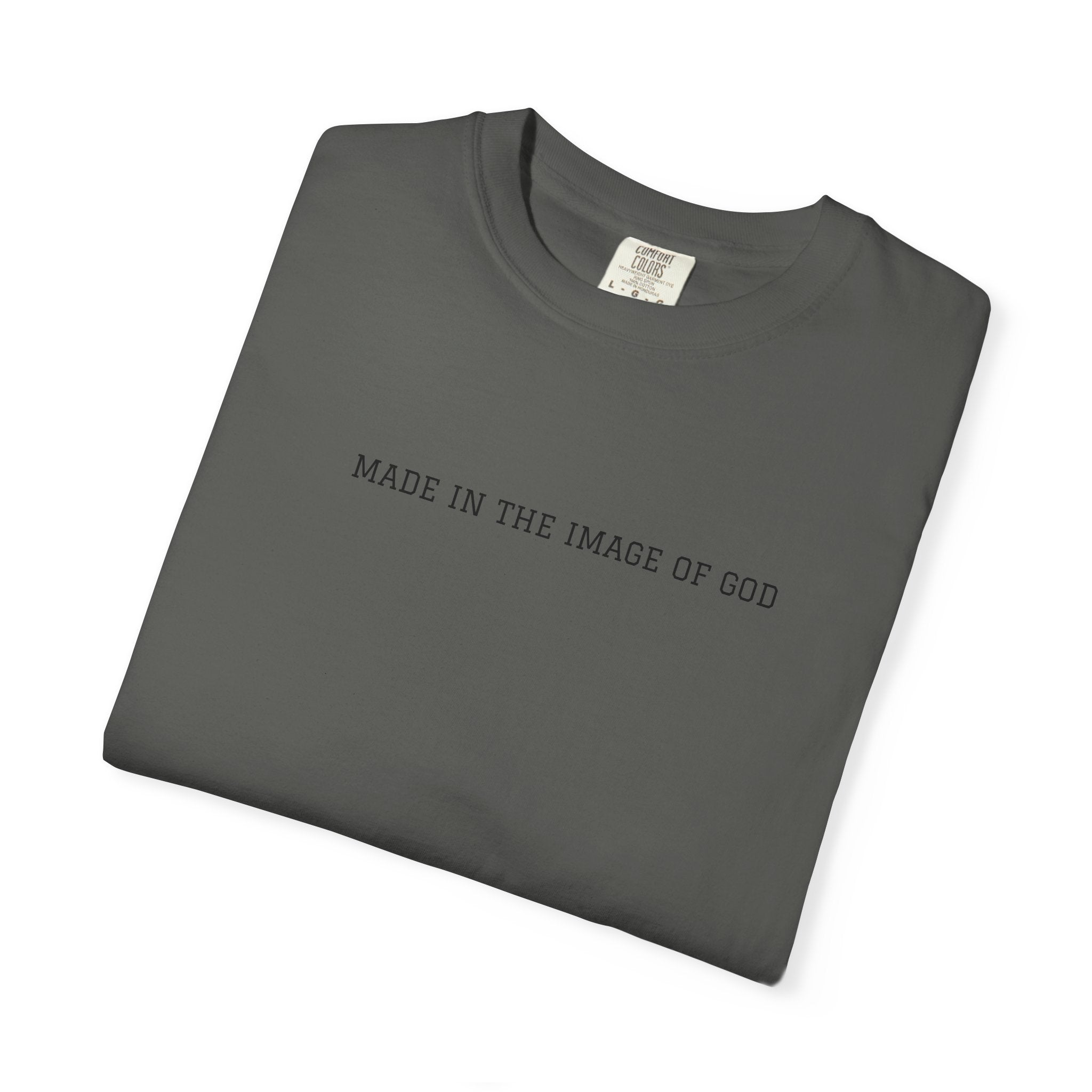Made in the Image of God T-Shirt — Faith-Based Minimalist Christian Tee