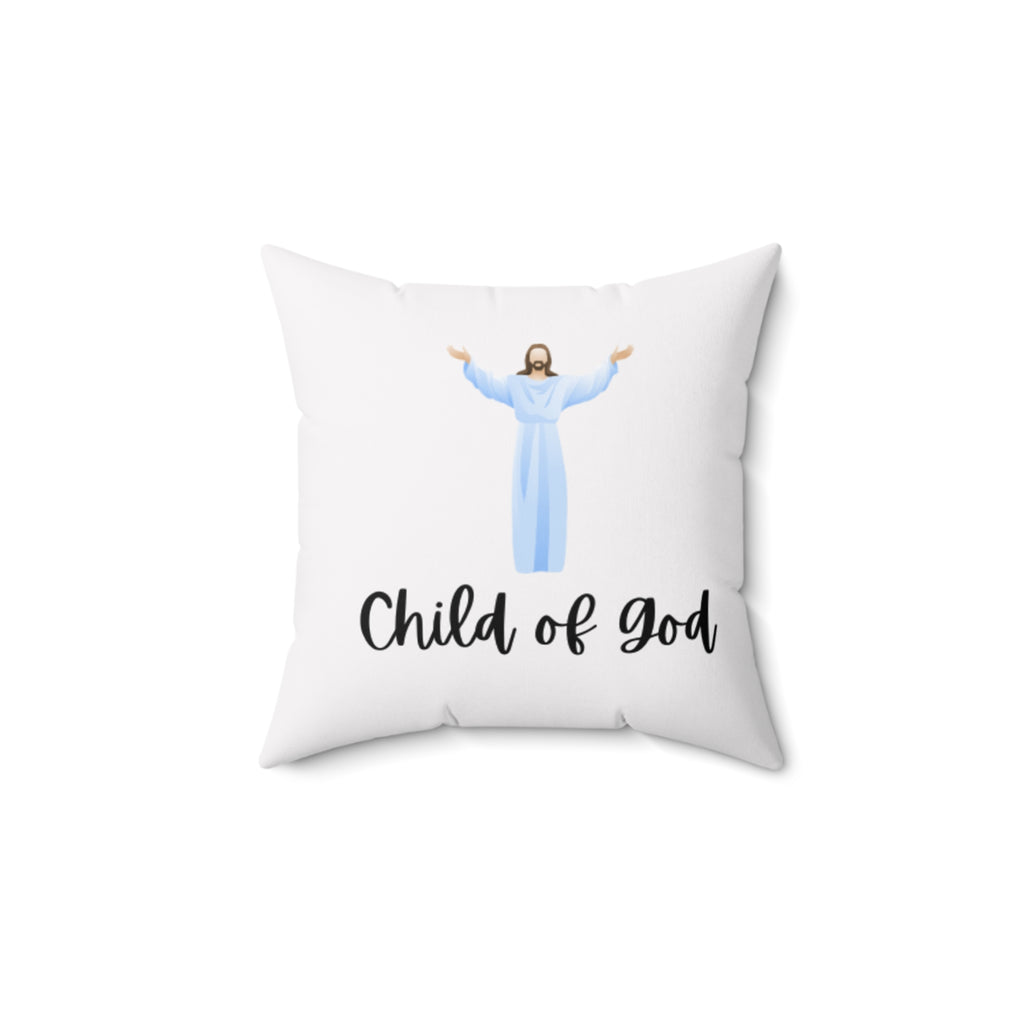 Child of God Decorative Pillow — Christian Faith Throw Pillow